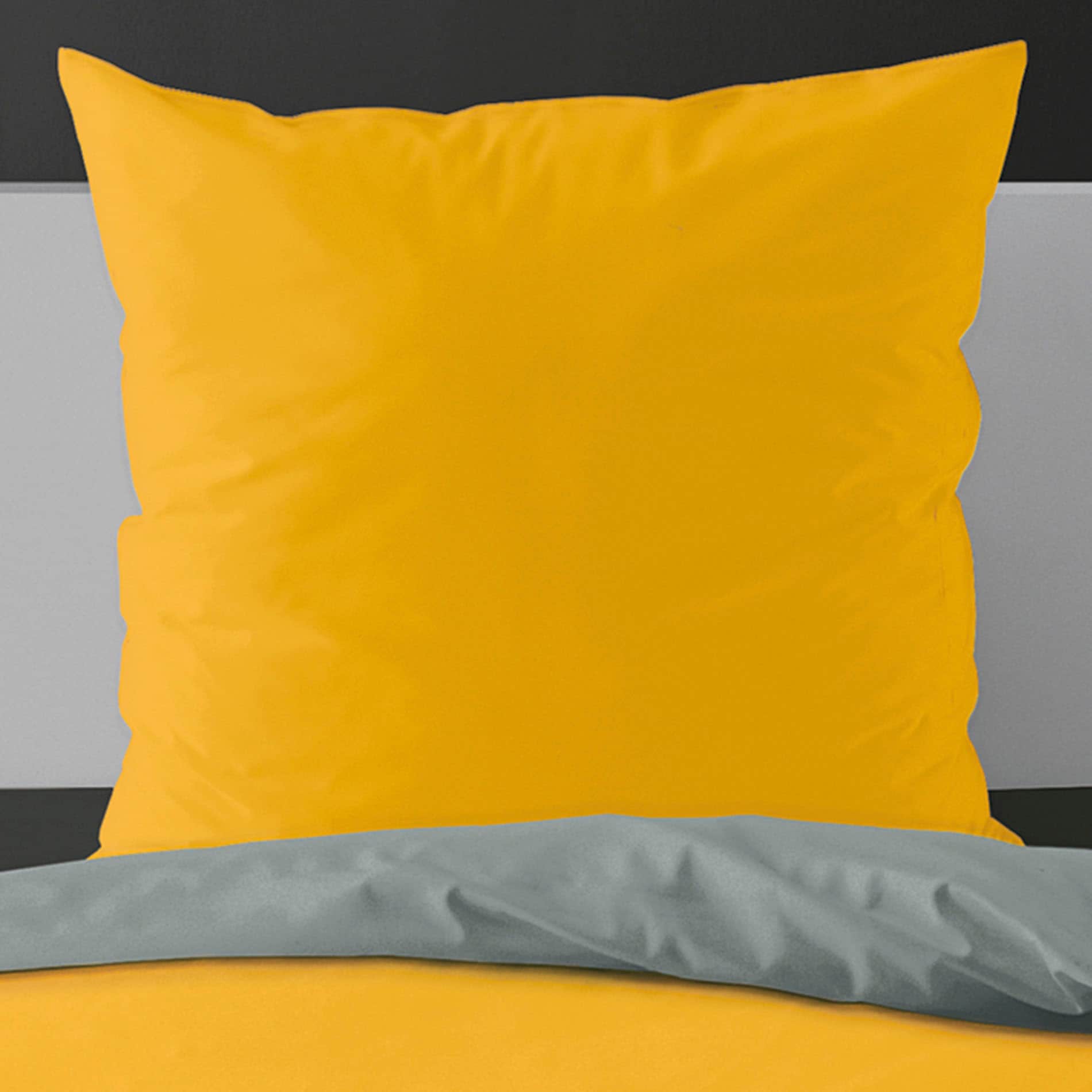 BIERBAUM Wendebettwäsche »elegant uni« 2 Stk. in schönen Uni-Tönen