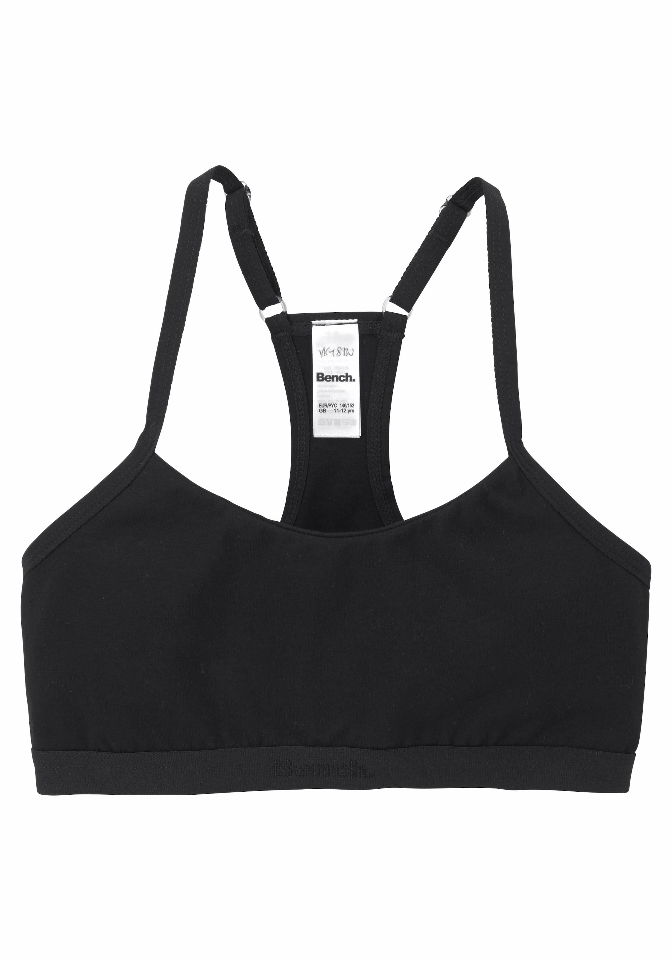 Bench. Bustier, Mädchen - mit sportivem Racerback und verstellbaren Trägern