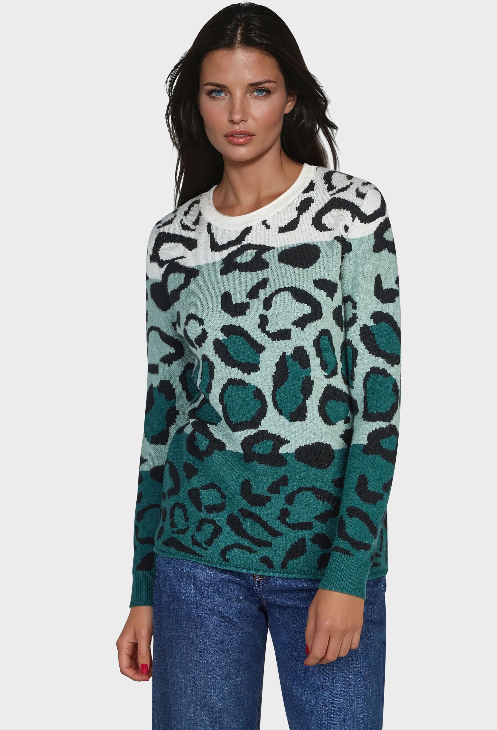 NAVIGAZIONE Longpullover »NAVIGAZIONE Pullover« Animalprint