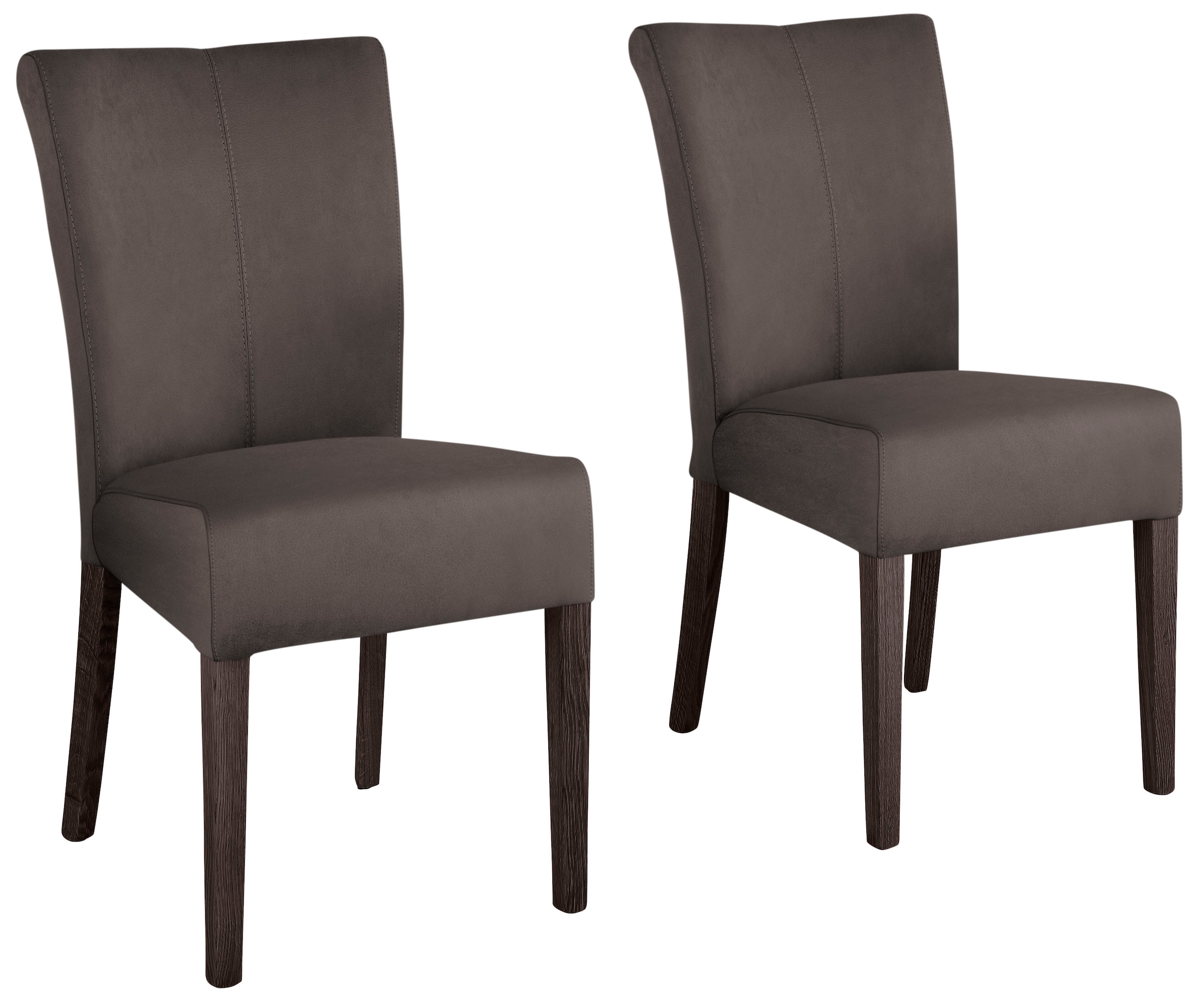 Home affaire Esszimmerstuhl "Queen" (Set) 2 Stk.Beine aus massiver Buche, wengefarben lackiert, Polsterstuhl