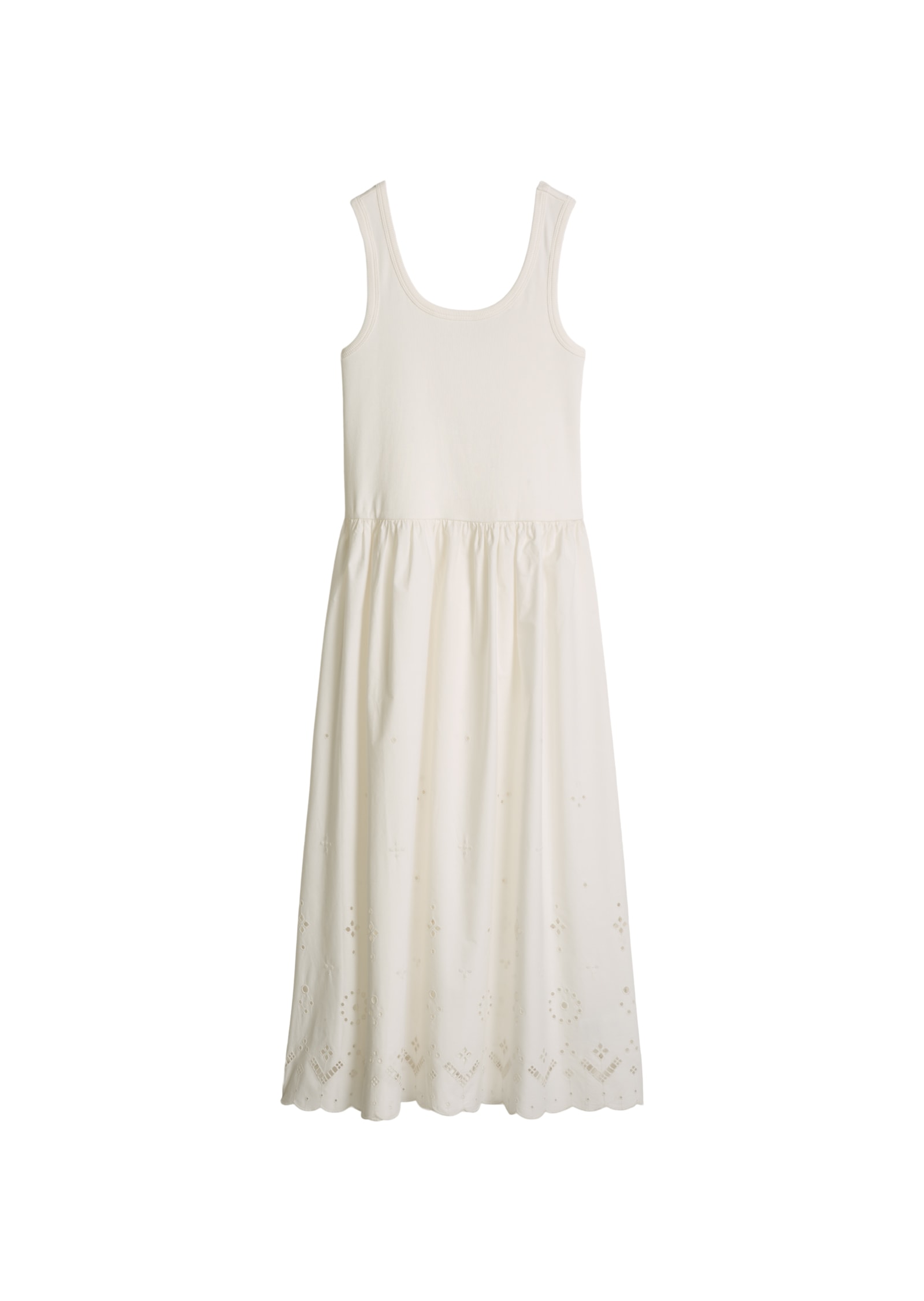 Marc O'Polo DENIM Trägerkleid mit Spitzenrock aus reinem Organic Cotton