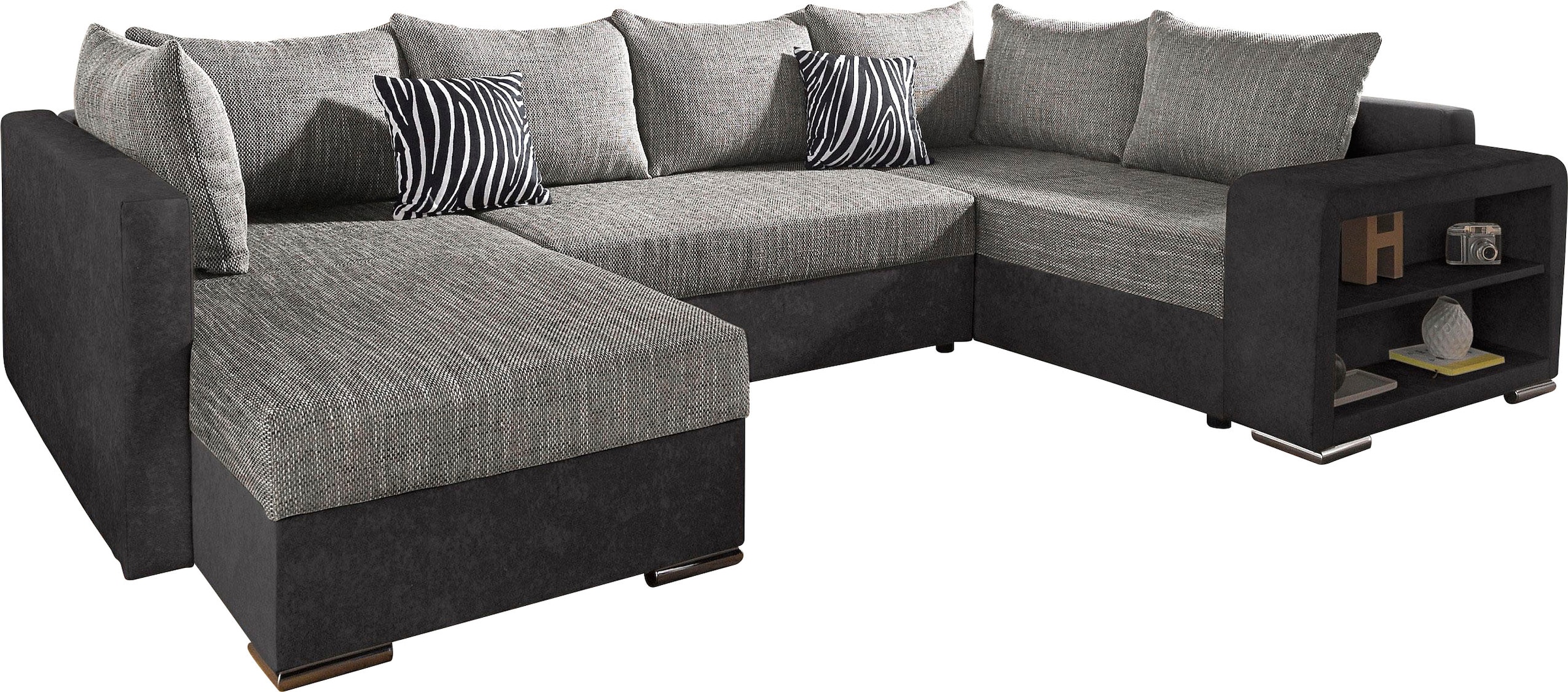 COLLECTION AB Wohnlandschaft »John U-Form«, mit Bettfunktion, wahlweise mit Federkern