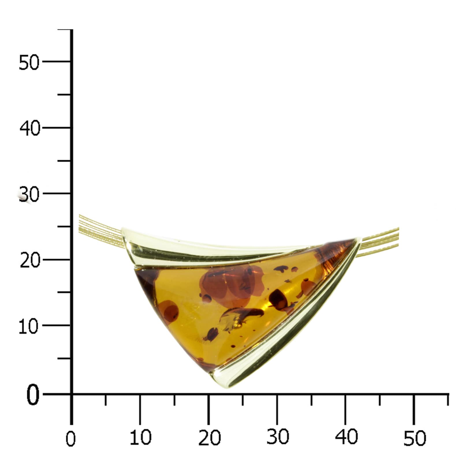 OSTSEE-SCHMUCK Collier »- Imke 32 - Silber 925/000, vergoldet - Bernstein«