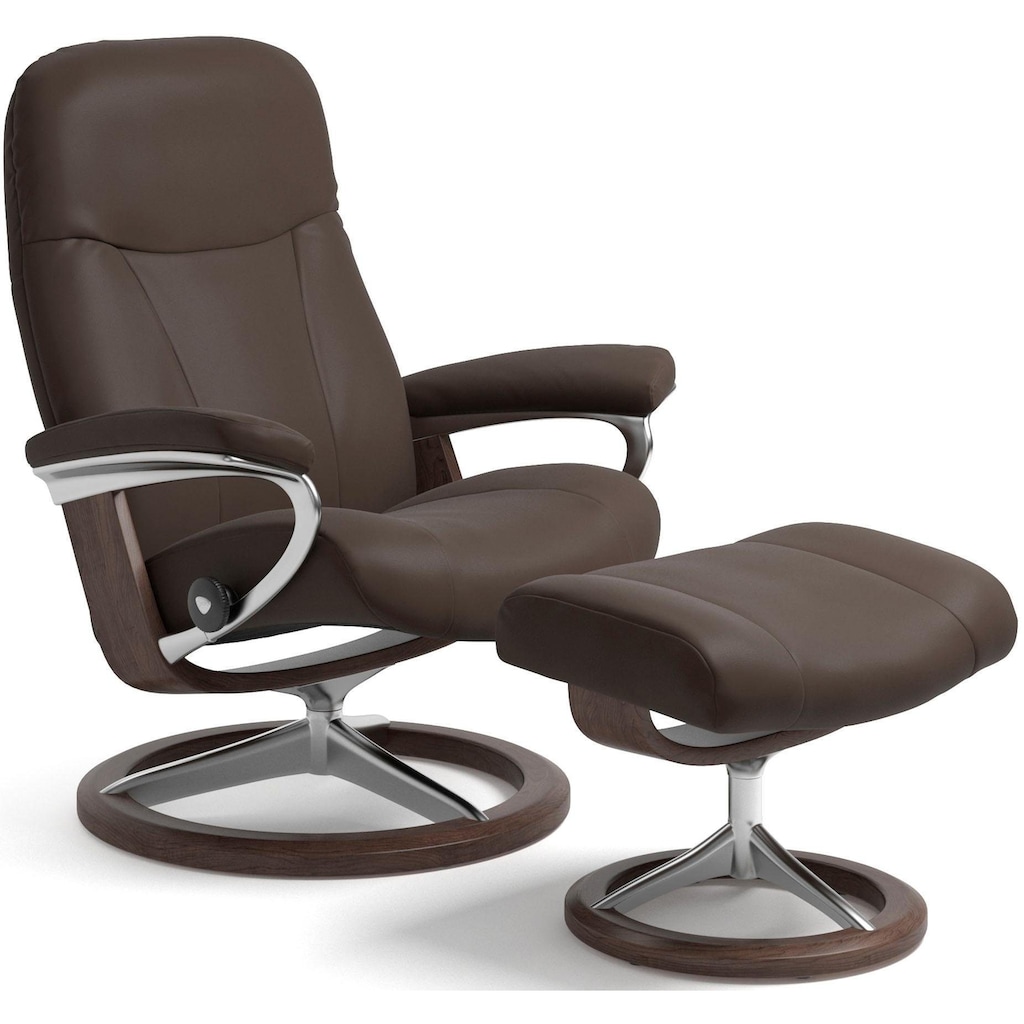 Stressless® Relaxsessel »Garda«, (Set, Relaxsessel mit Hocker)