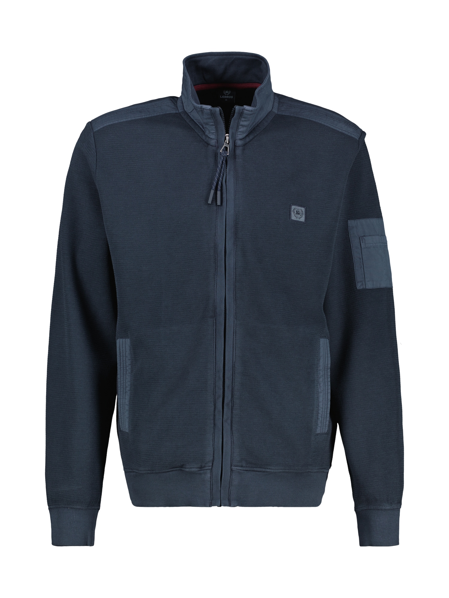 LERROS Sweatjacke »LERROS Sweatjacke in Zig-Zag-Struktur«