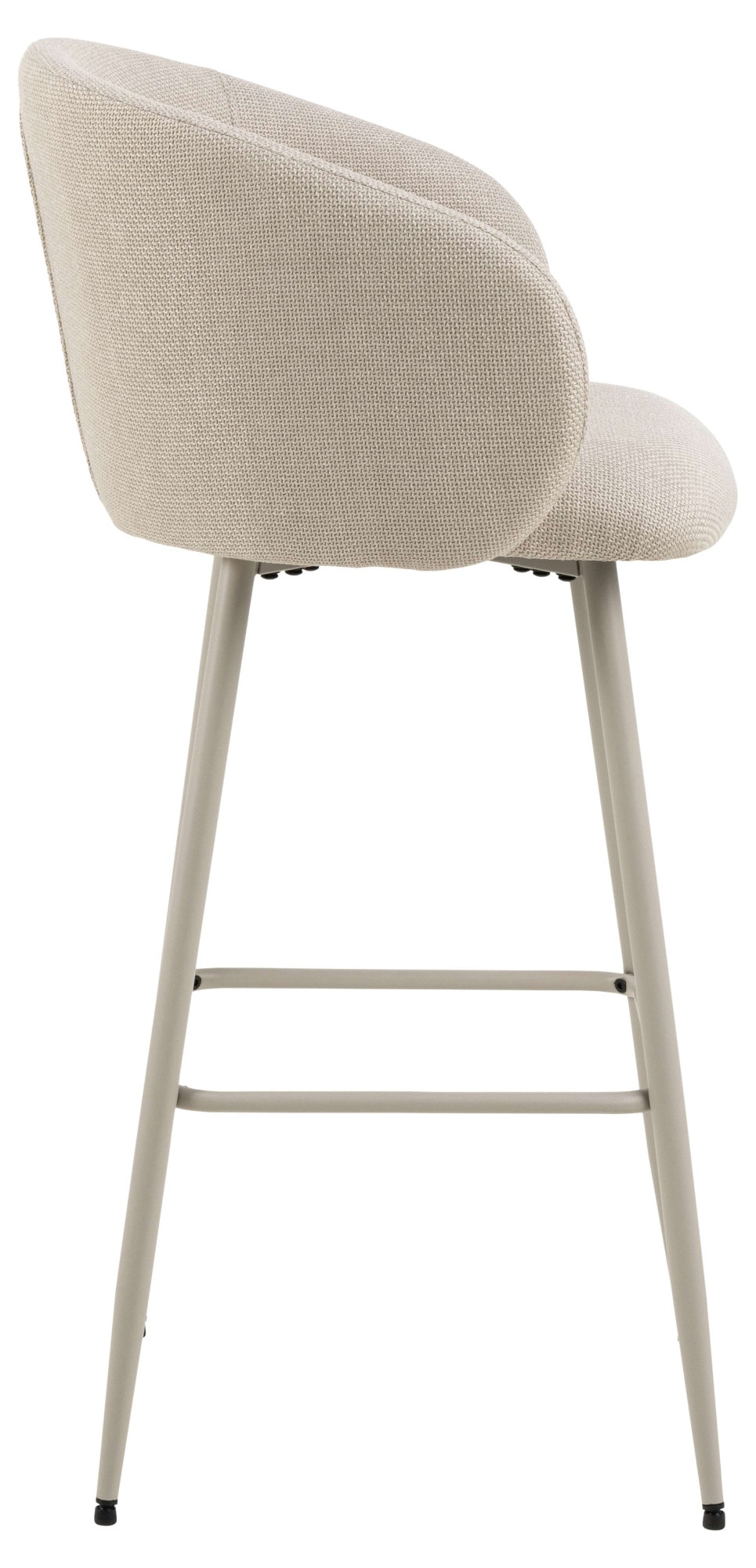 ACTONA GROUP Barhocker »Eleanor«, (Set, 2 St., 2 Stk.), Barhocker, Basel beige, Gestell grau rau, 2 Stk
