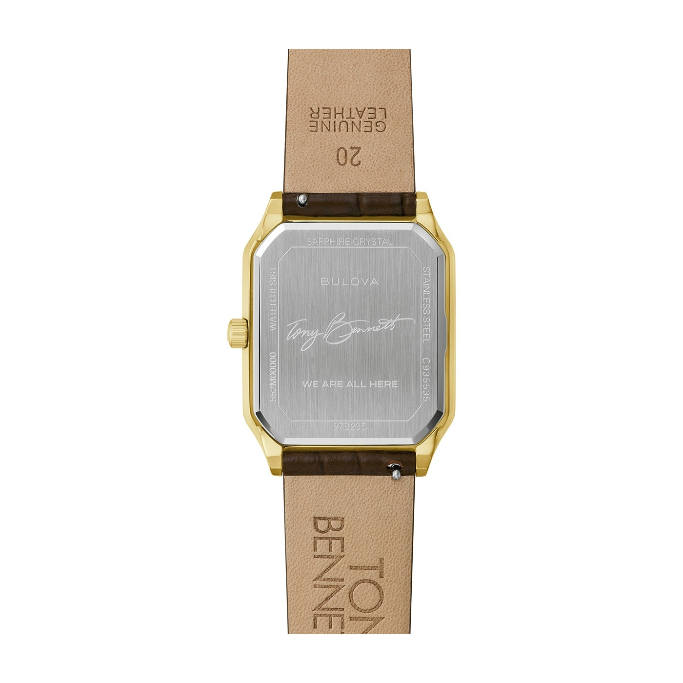 Bulova Quarzuhr »Sutton« Armbanduhr, Damenuhr, Herrenuhr, Lederarmband, analog, Big Date