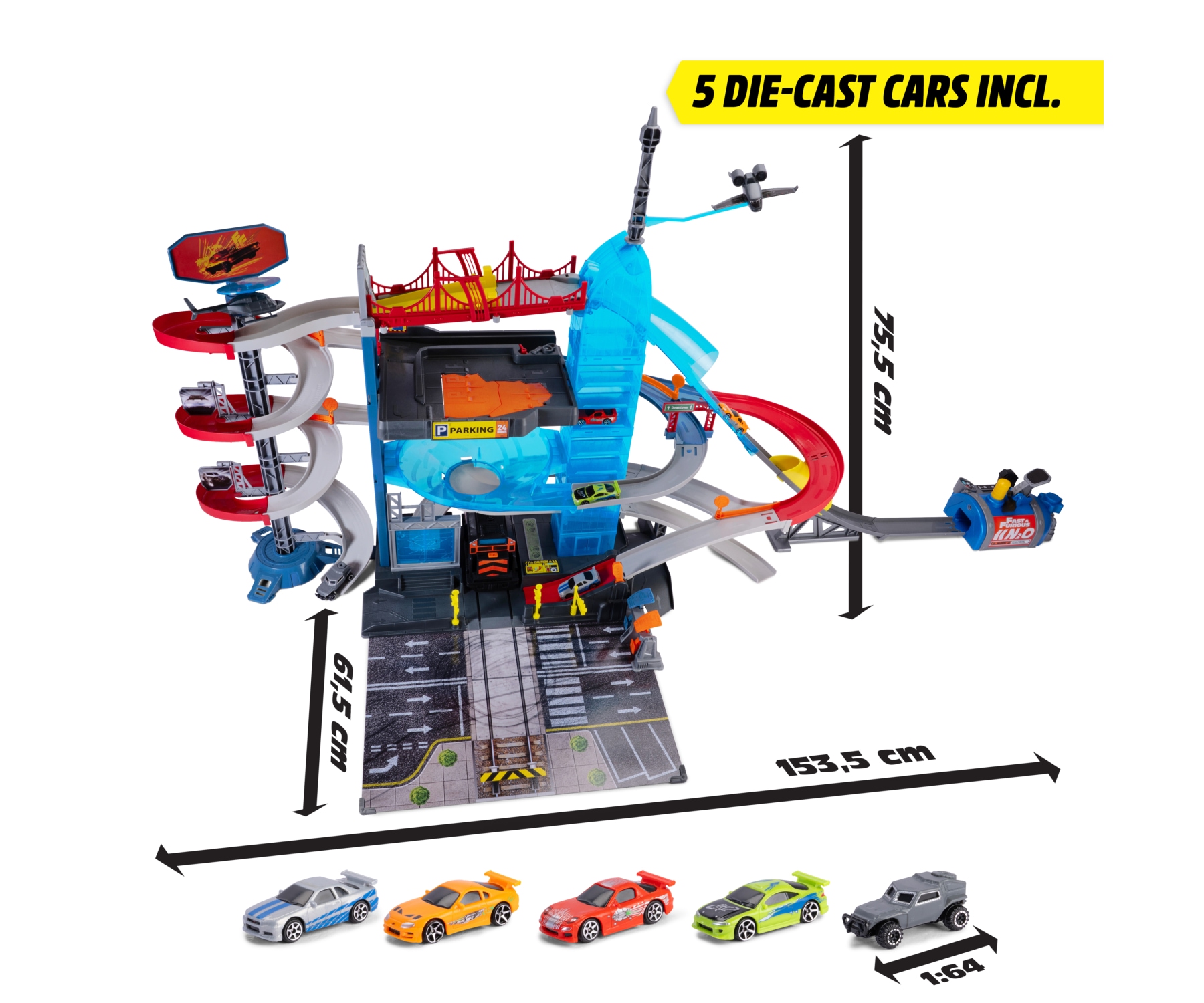 Dickie Toys Spiel-Parkgarage »Fast & Furious Garage Mayhem«