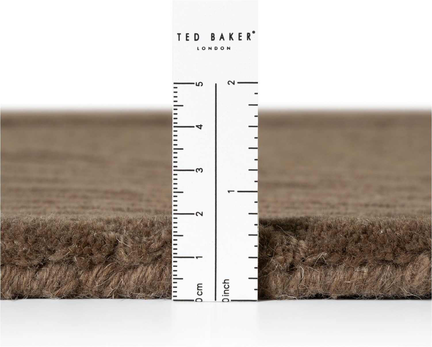 Ted Baker Wollteppich »Wollteppich Victoria« rechteckig 18 mm Höhe Naturteppich Wolle, Hoch-Tief-Design, Wohnzimmer, Schlafzimmer