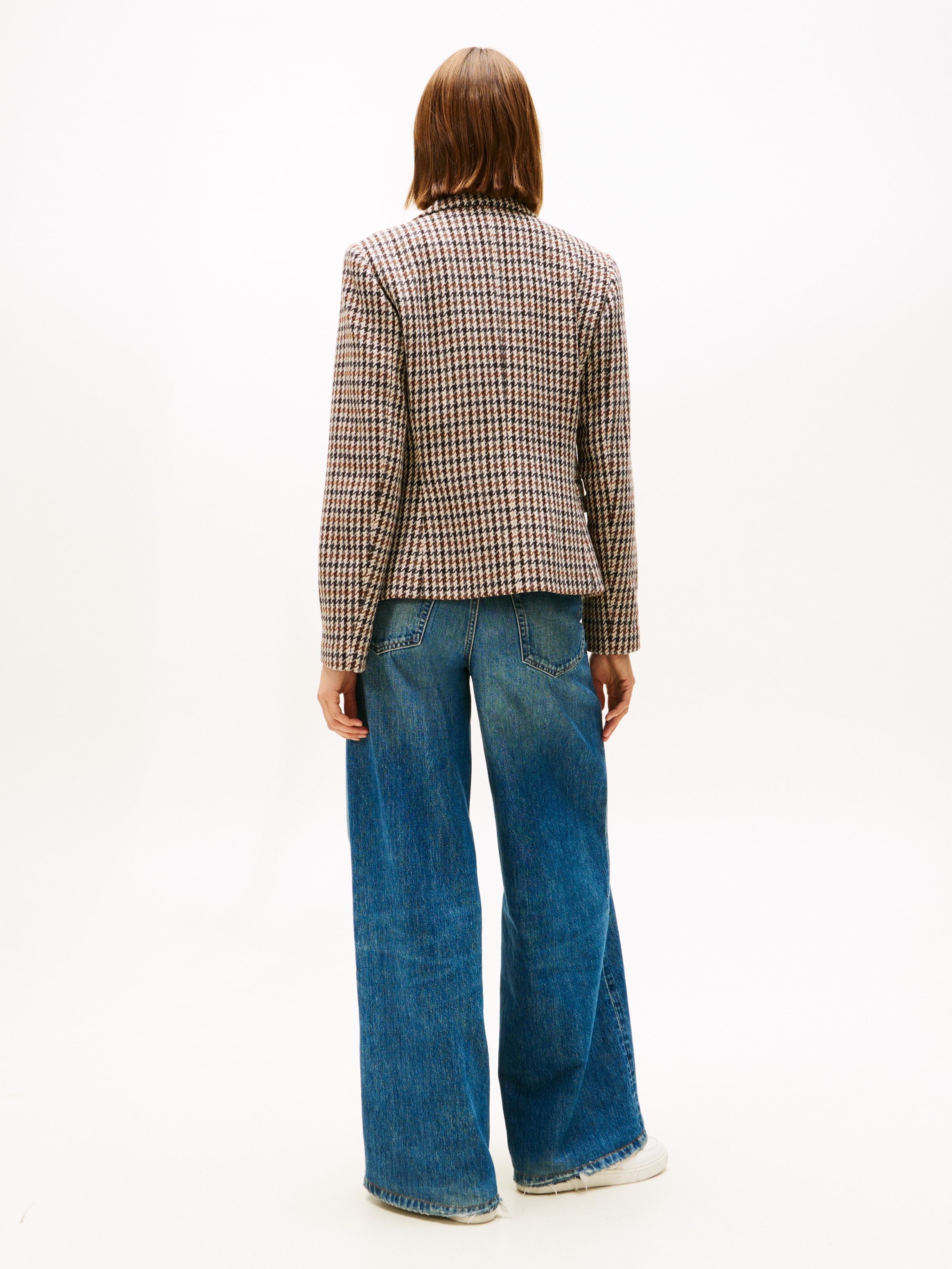 Tommy Hilfiger Kurzblazer »HERITAGE CHECK BLAZER« aus reiner Wolle