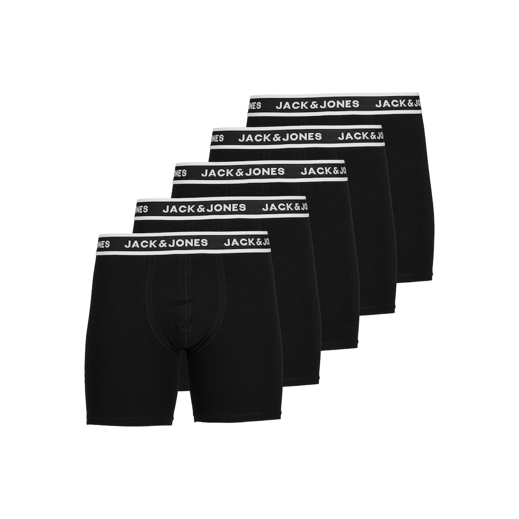 Jack & Jones Boxershorts »JJ JACSOLID BOXER BRIEFS 5 P«, (Packung, 5 St.)