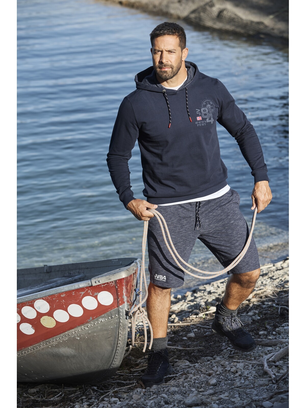 Jan Vanderstorm Sweatshorts »Doppelpack Sweatbermuda JORNRIK«