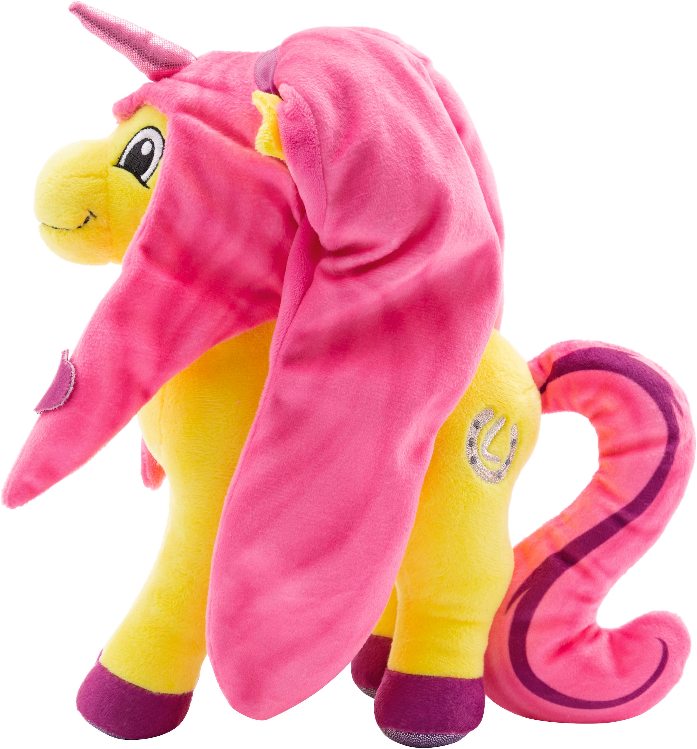 Nici Kuscheltier »Lissy PONY, Einhorn Dilara gelb-pink, 22 cm stehend«