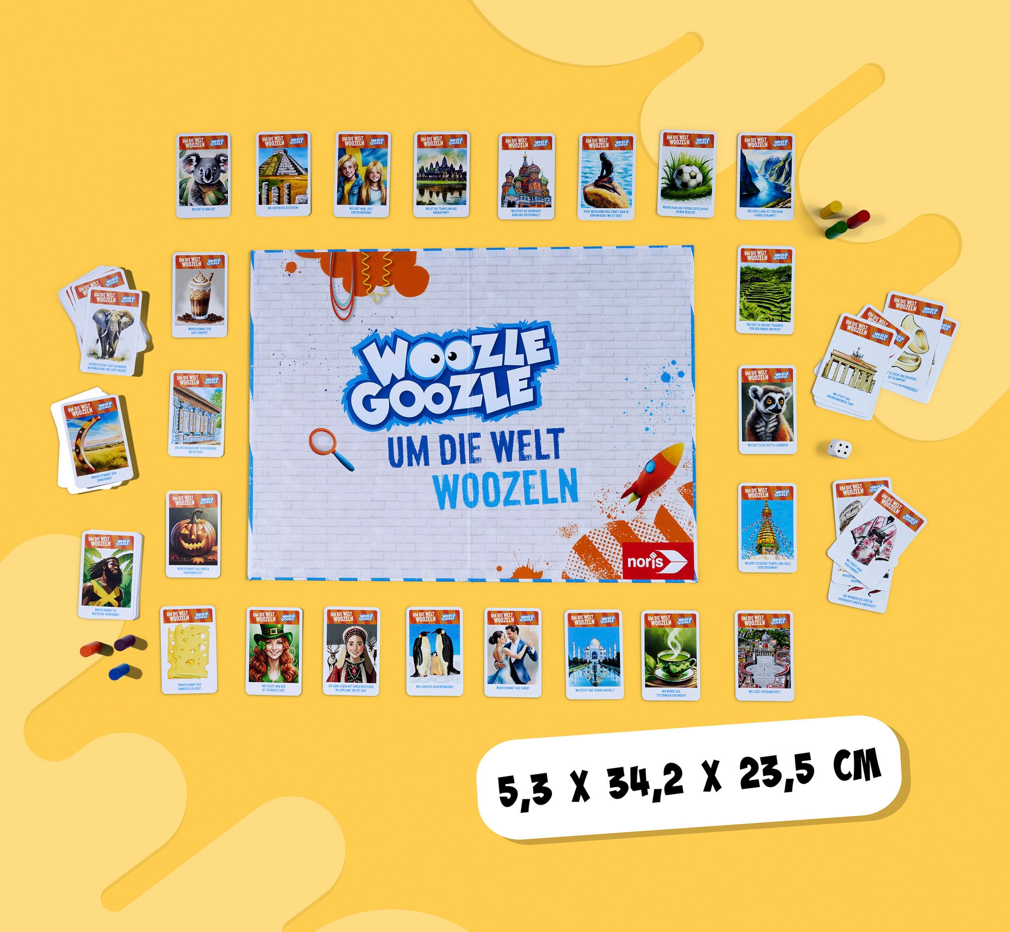 Noris Spiel »Wooozle Goozle, Um die Welt woozlen!«, Made in Germany