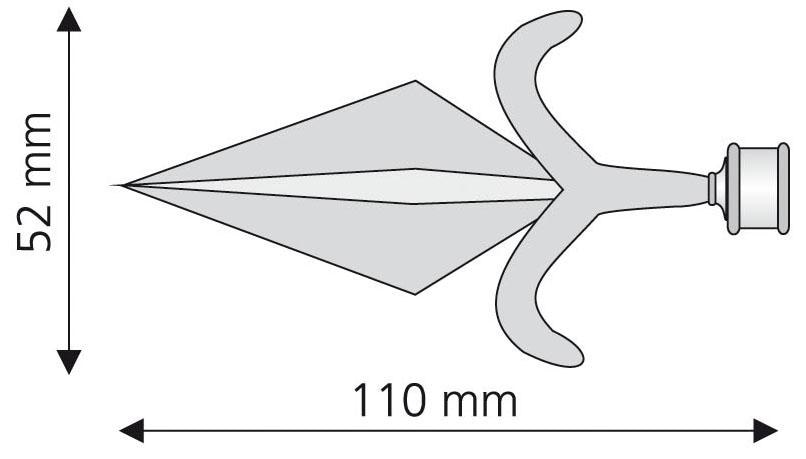 Liedeco Gardinenstangen-Endstück »Amor«, (Set, 2 St.), für Gardinenstangen Ø 16 mm