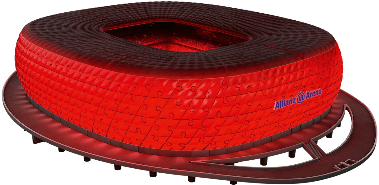 Ravensburger 3D-Puzzle »Allianz Arena bei Nacht«, inkl. LED-Lichterband; Made in Europe, FSC® - schützt Wald - weltweit