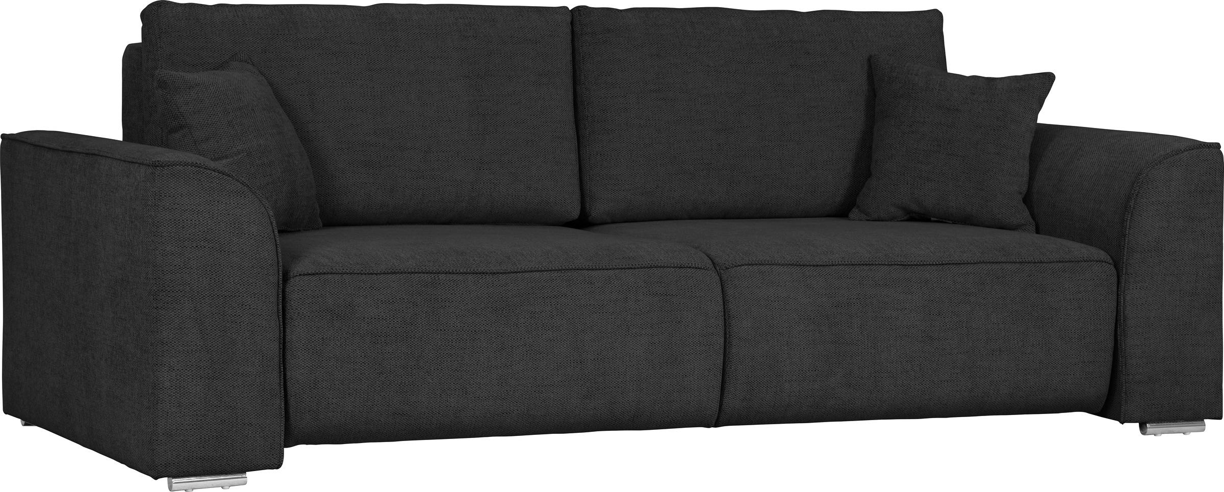 INOSIGN 3-Sitzer Beatrice Schlafsofa, wahlweise auch mit Bettfunktion und Bettkasten, incl. 2 Zierkissen