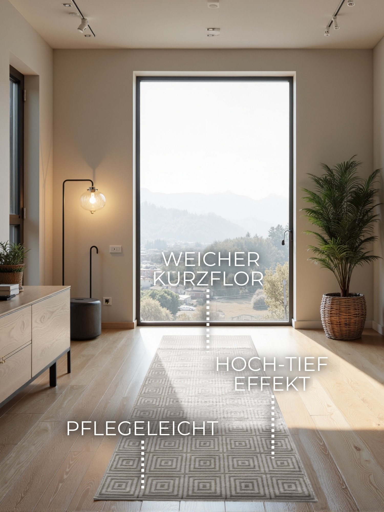 ELLE DECORATION Designteppich »Tourmaline«, rechteckig, 9 mm Höhe, Wohnzimmer, Schlafzimmer, Läufer, Hoch-Tief Effekt, Flur, Glanz