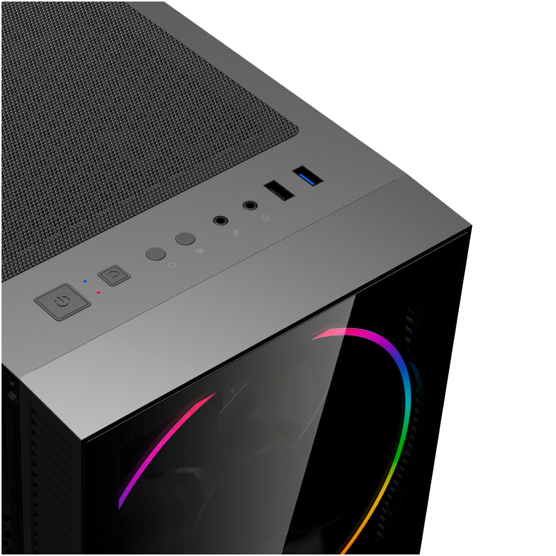 GAMEMAX Gaming-PC-Komplettsystem »MegaDeal Black Hole 2839 AMD Ryzen 5 7500F 32GB DDR5 1TB SSD RTX 5070« 34 ″ AMD Ryzen 5 GeForce RTX? 5070 32 GB RAM 1.000 GB SSD Windows 11, DDR5 RAM + MSI MAG 342CQR E2 Curved Monitor 86cm (34")
