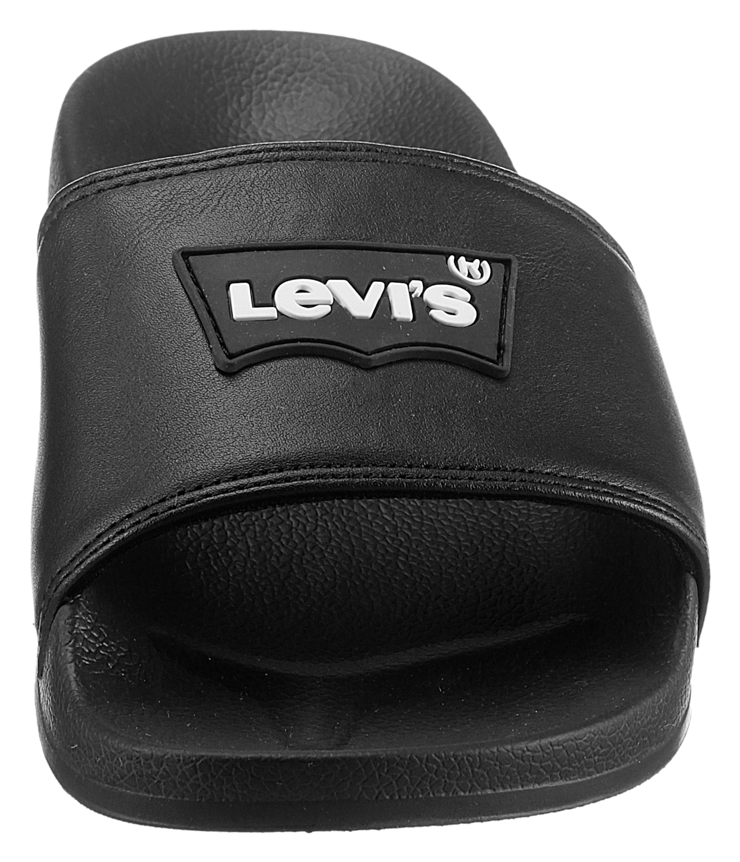 Levi's® Pantolette »JUNE BATWING PATCH S«, Plateau, Sommerschuh, Schlappen mit Kontrast-Logoschriftzug