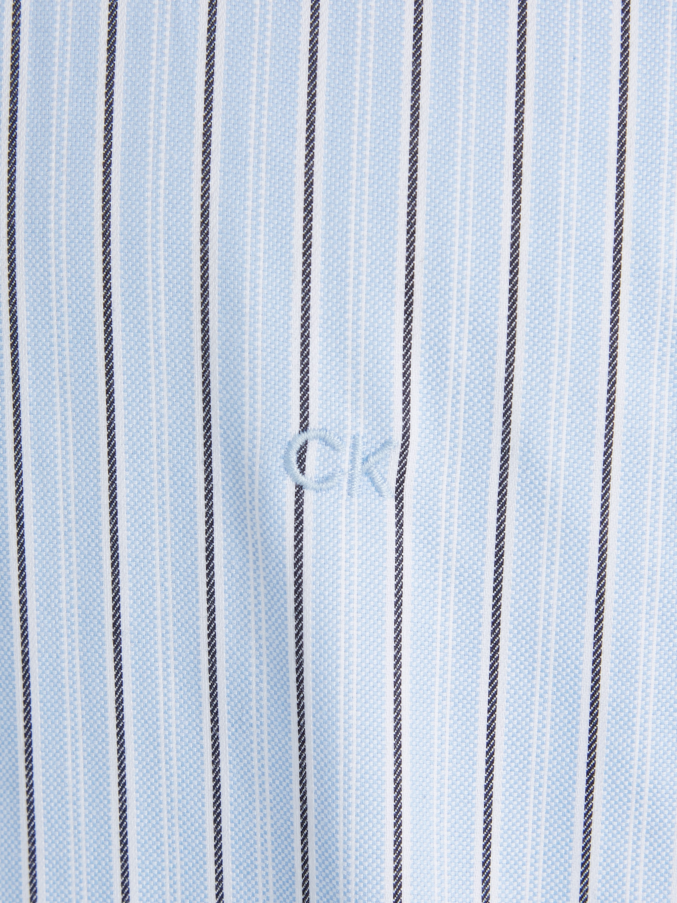 Calvin Klein Langarmhemd »OXFORD 2 TONES STRIPE SLIM SHIRT«, mit Knopfleiste