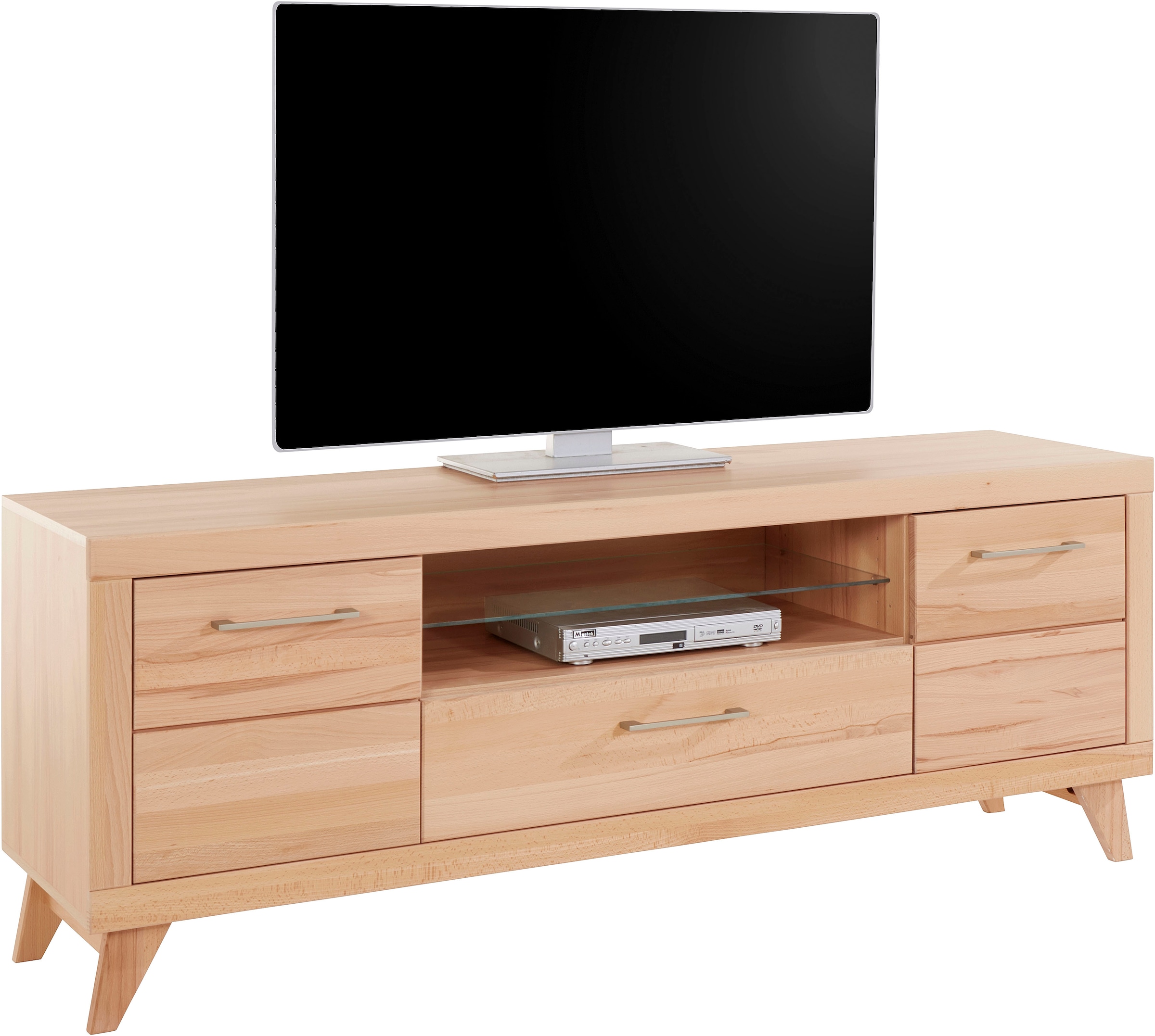 VOGL Möbelfabrik Lowboard »1237«, Massivholzfront, Breite ca. 171 cm, mit Softclose Funktion