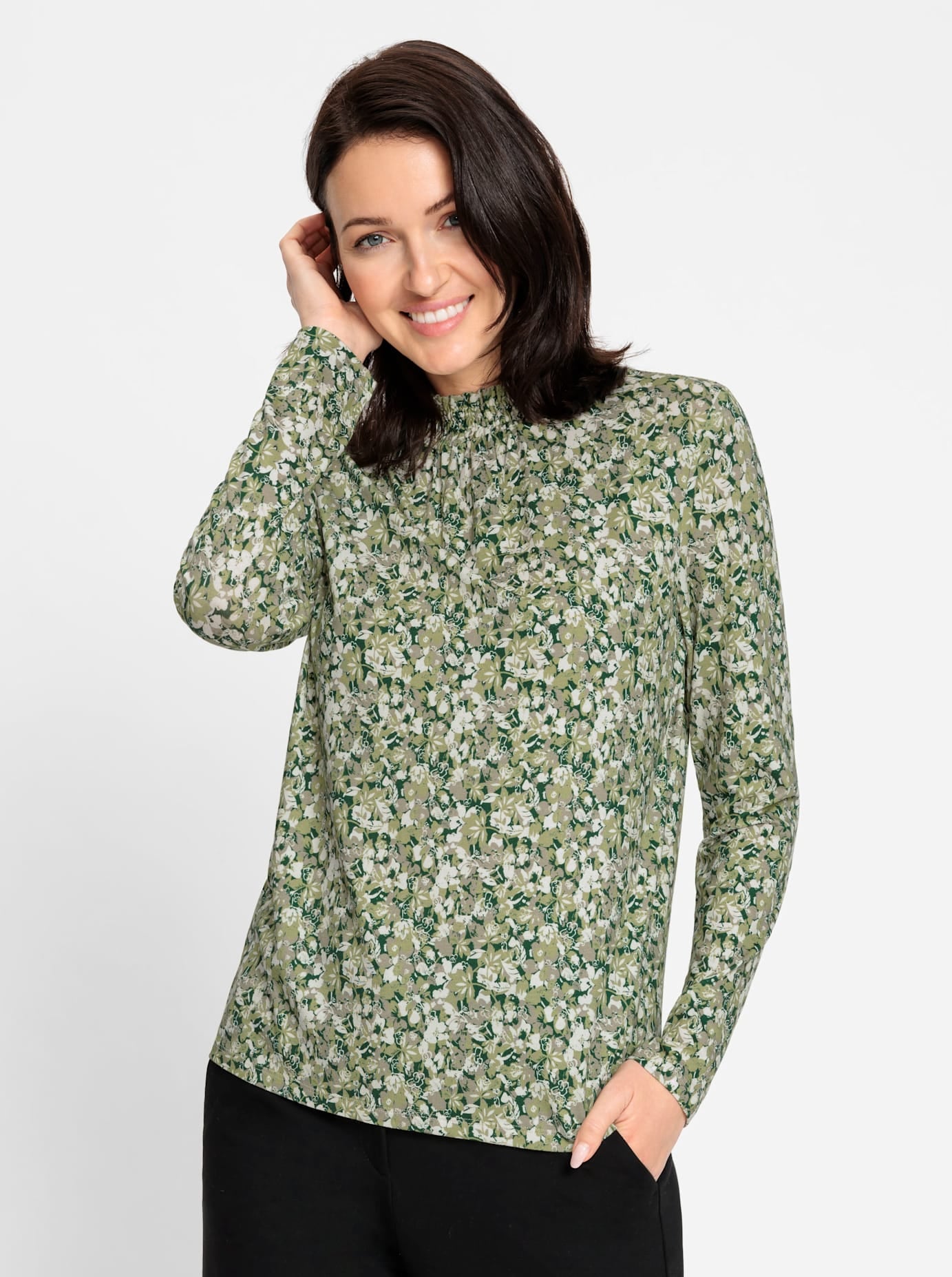 Inspirationen Stehkragenshirt »Stehkragen-Shirt« 1 Stk.