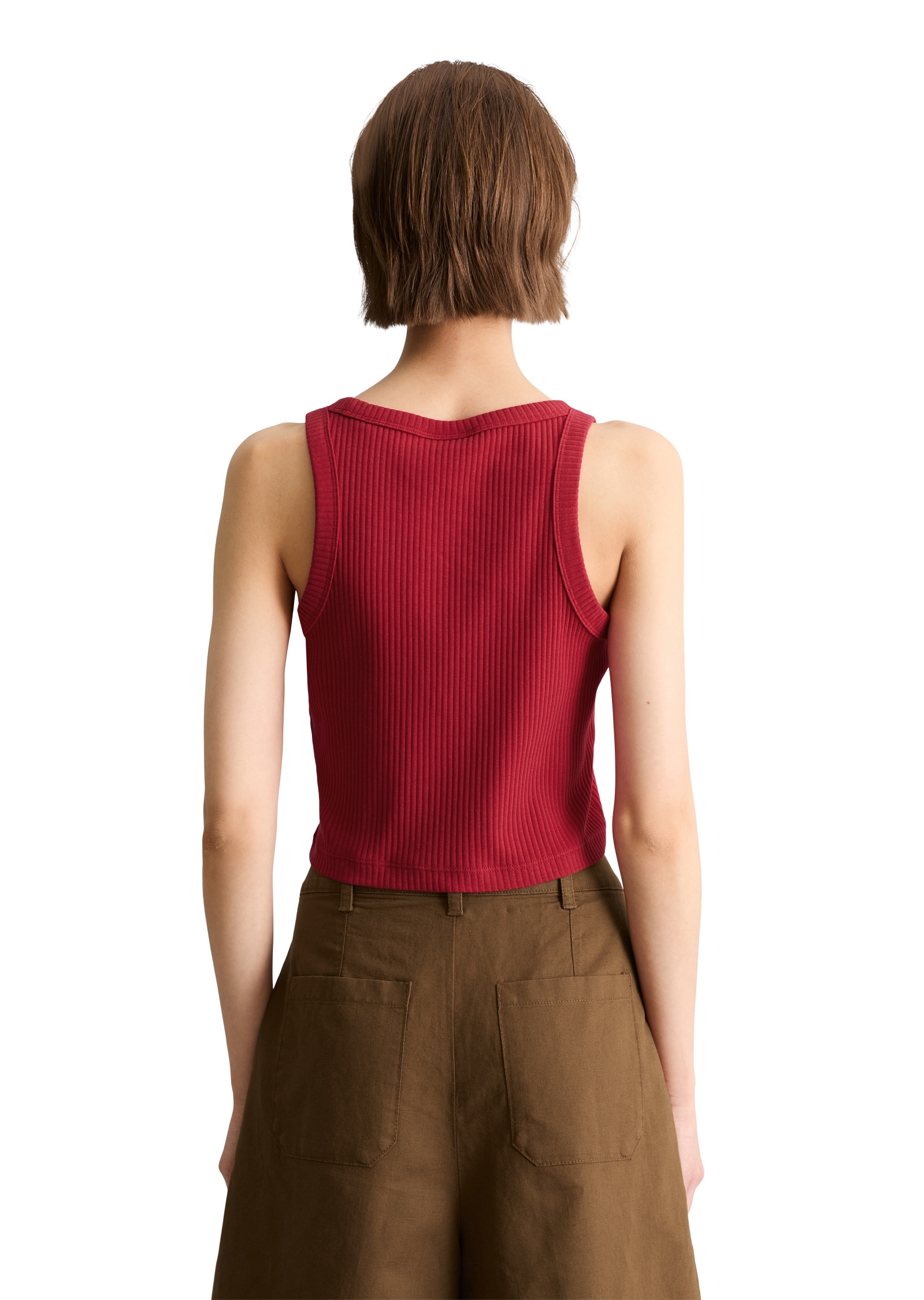 Marc O'Polo DENIM Tanktop slim cropped aus Stretch-Jersey
