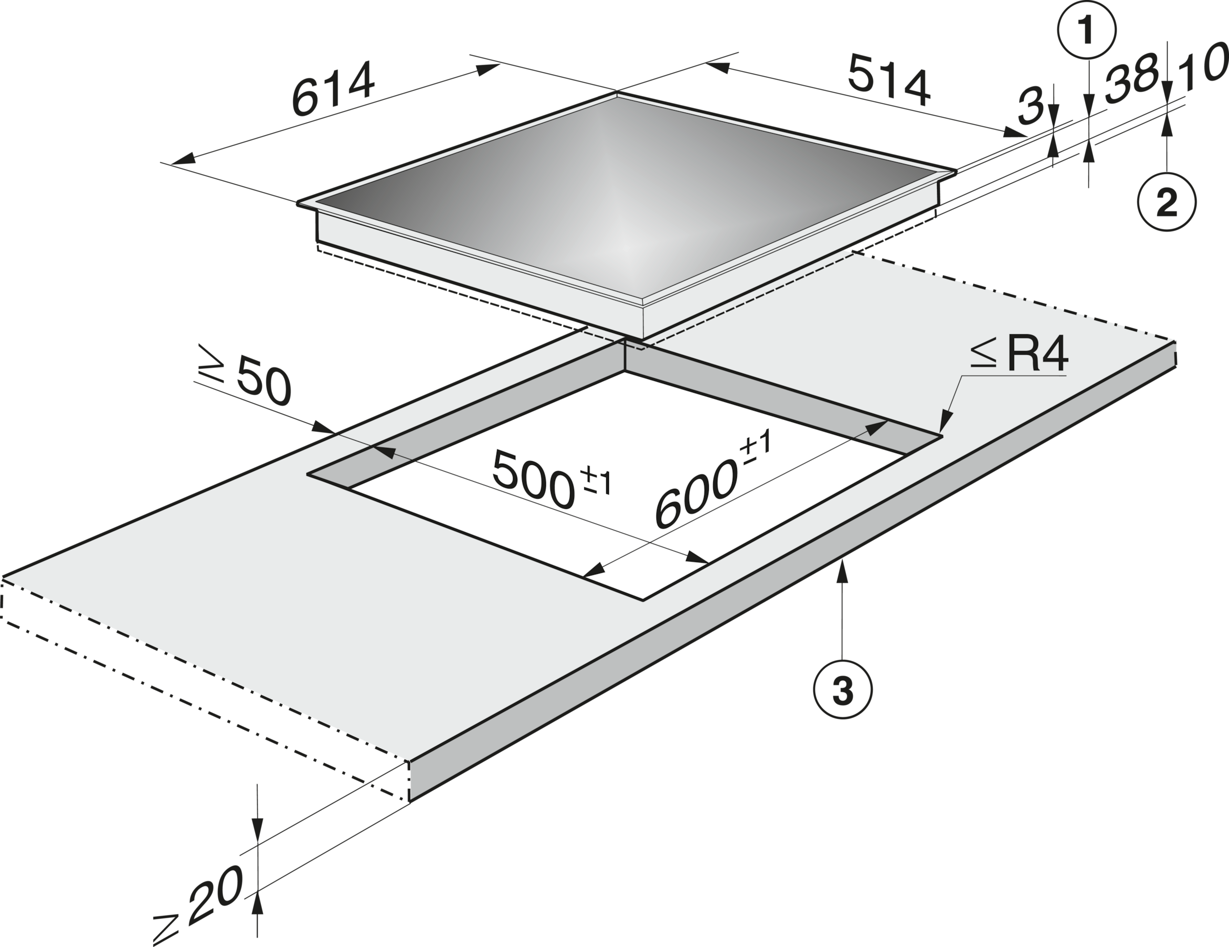 Miele Elektro-Kochfeld »KM 6024«