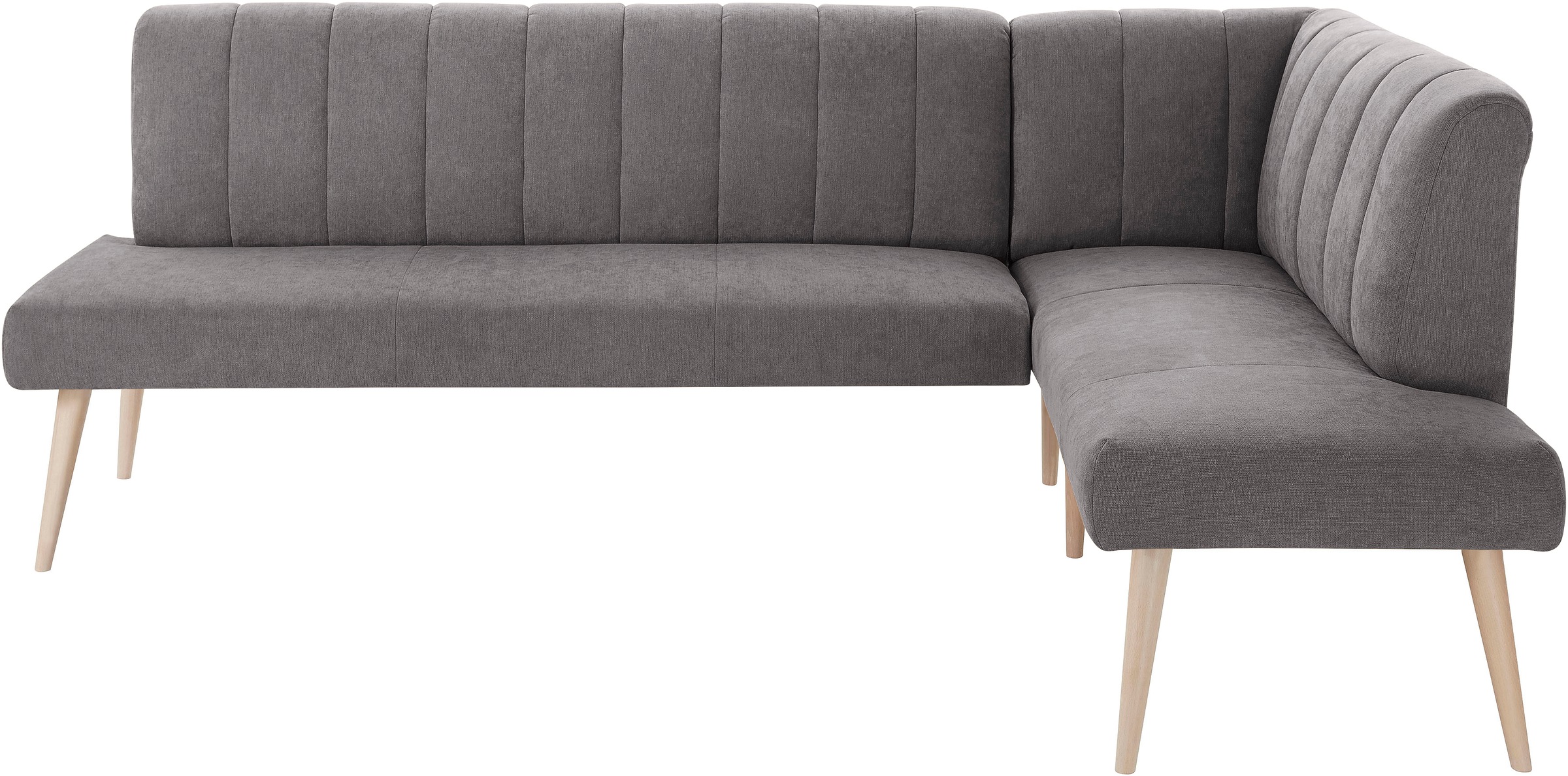 exxpo - sofa fashion Eckbank »Costa, moderne Rückensteppung, bequem und elegant, hoher Holzfuß«, hochwertig verarbeitet, Frei im Raum stellbar