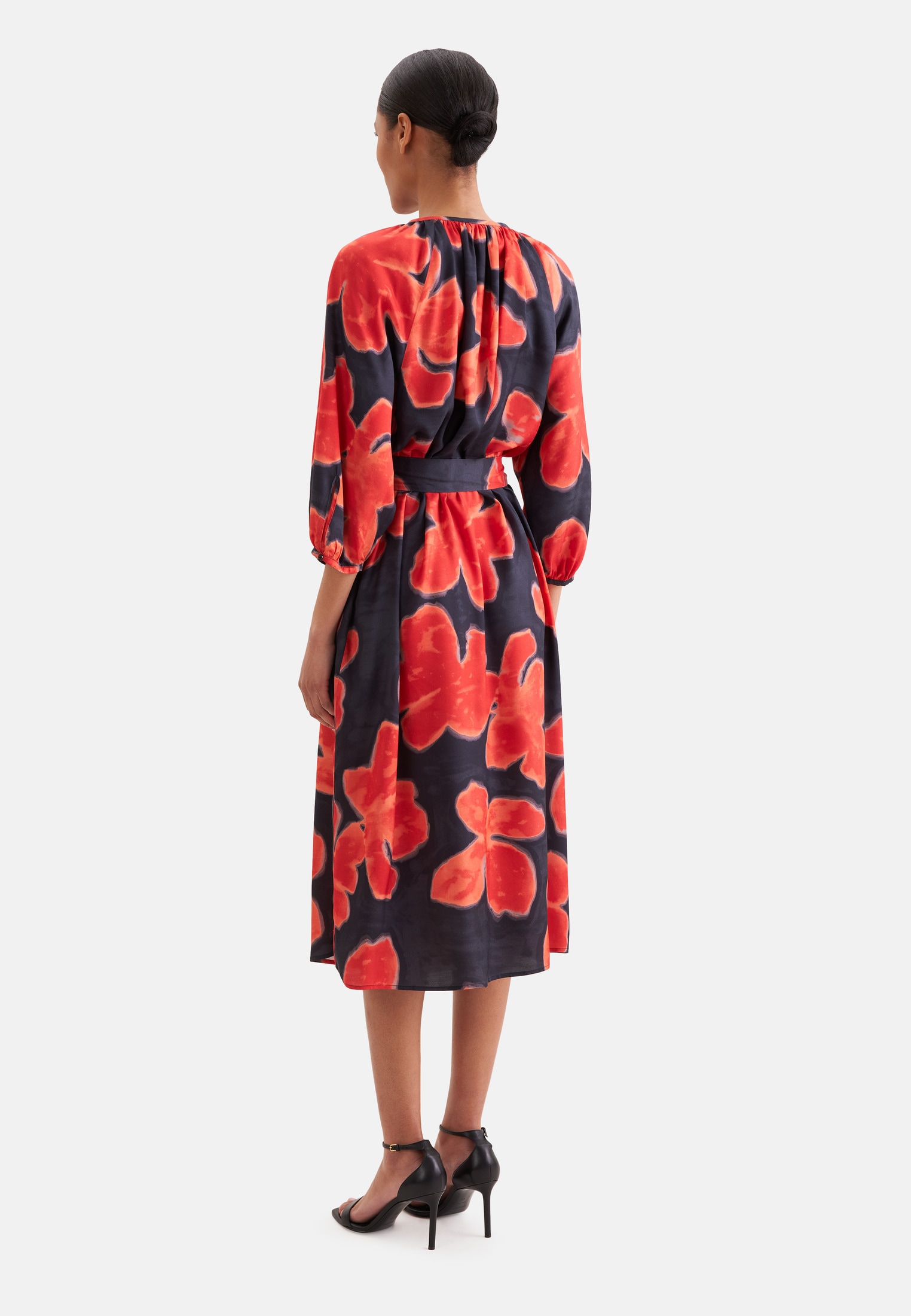 seidensticker Sommerkleid 3/4 Rundhals Druck