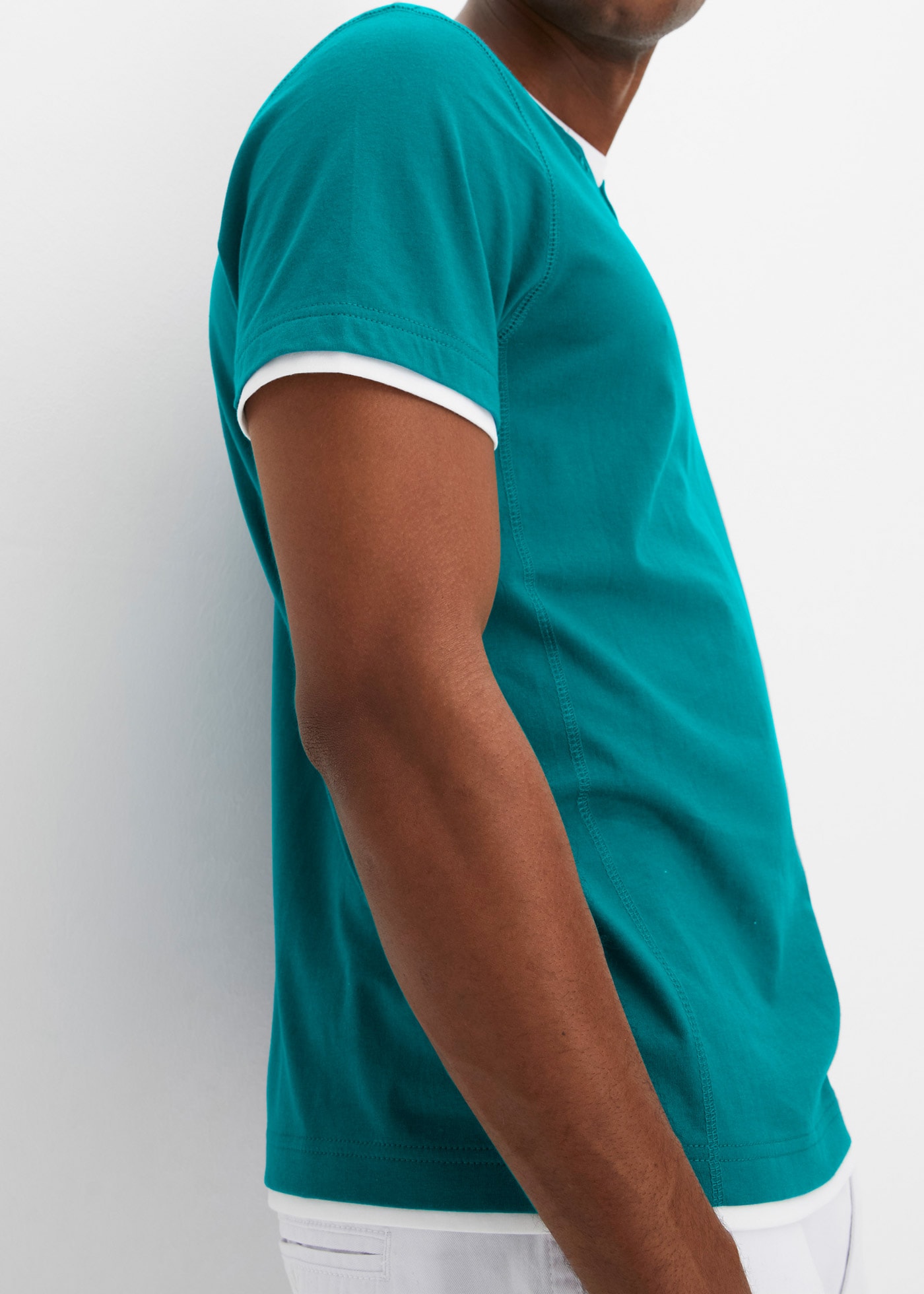 bonprix 2-in-1-Shirt »2 in 1 Shirt, Kurzarm (2er Pack)« Packung, 2, 2 Stk. 2 in 1 Shirt, Kurzarm (2er Pack)