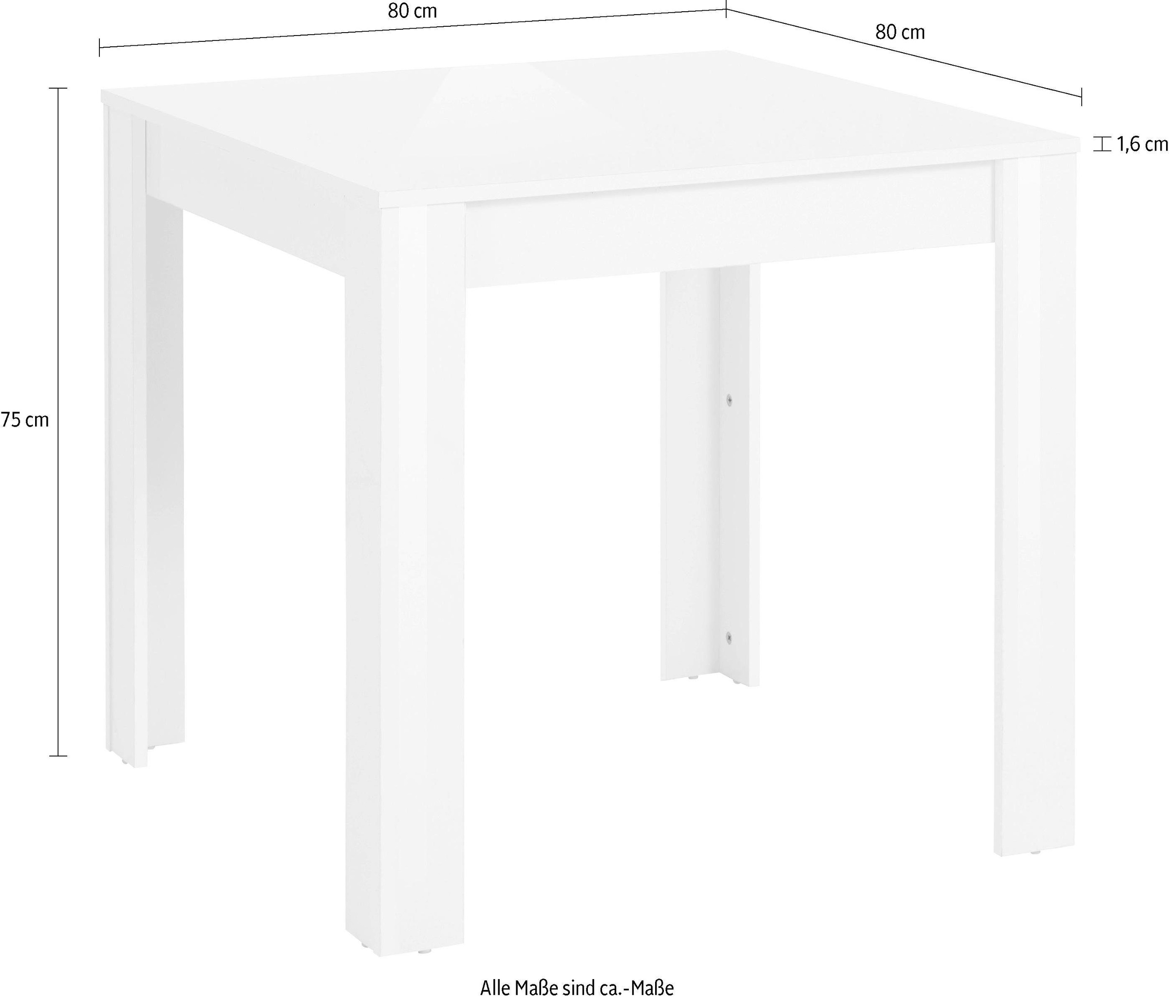 INOSIGN Esstisch »Meigh, TOPSELLER!«, aus Holzwerkstoff, Breite 80 oder 120 cm