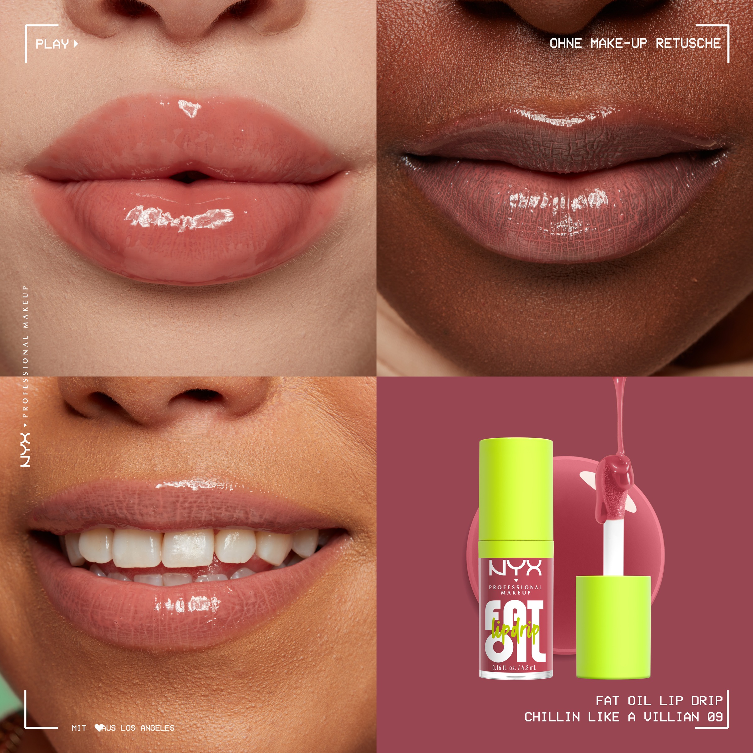 NYX Lipgloss »Makeup Fat Oil Lip Drip«, mit natürlichen Inhaltstoffen