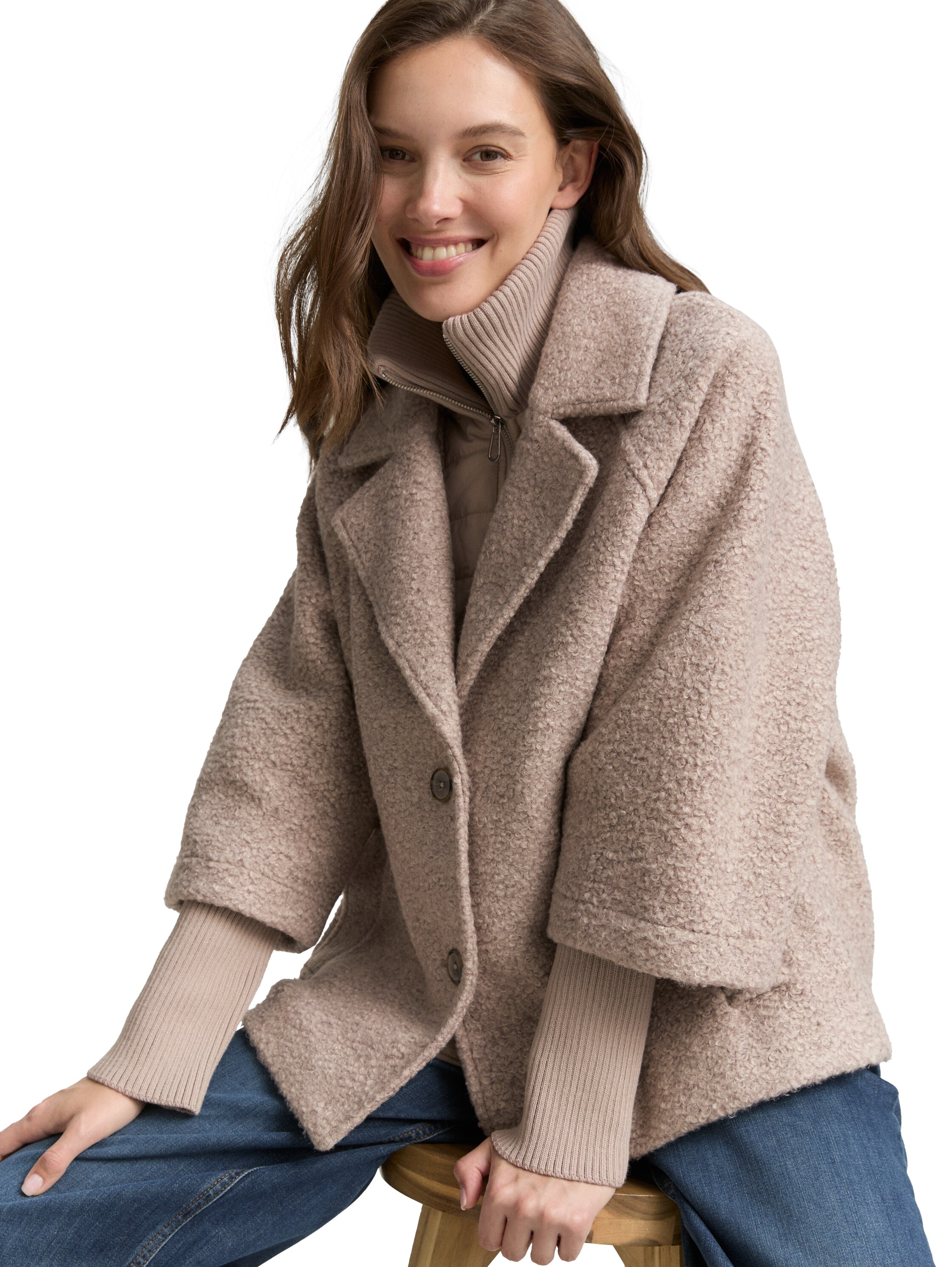 TOM TAILOR Outdoorjacke, im 2-in-1-Look