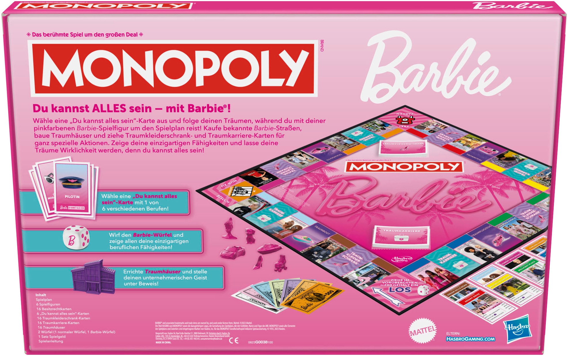 Hasbro Spiel »Hasbro Gaming, Monopoly, Barbie«