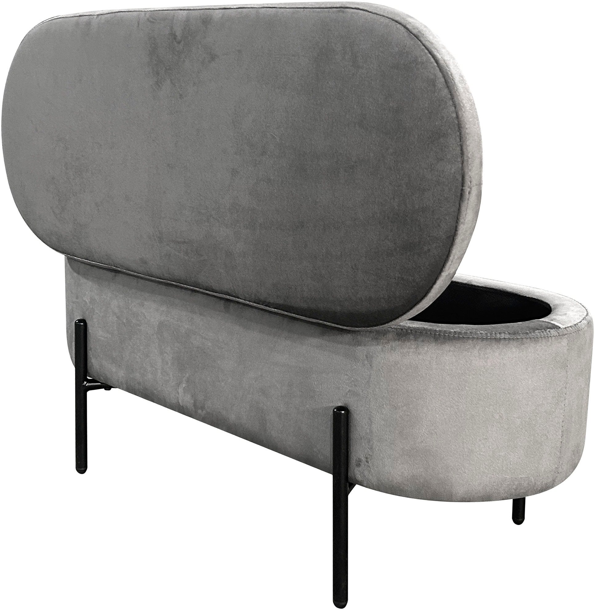 byLIVING Sitzbank »NOVA« Samt, mit Stauraum/Truhe, Innenmaß Truhe 26,5 x 83cm, Höhe: 19 cm