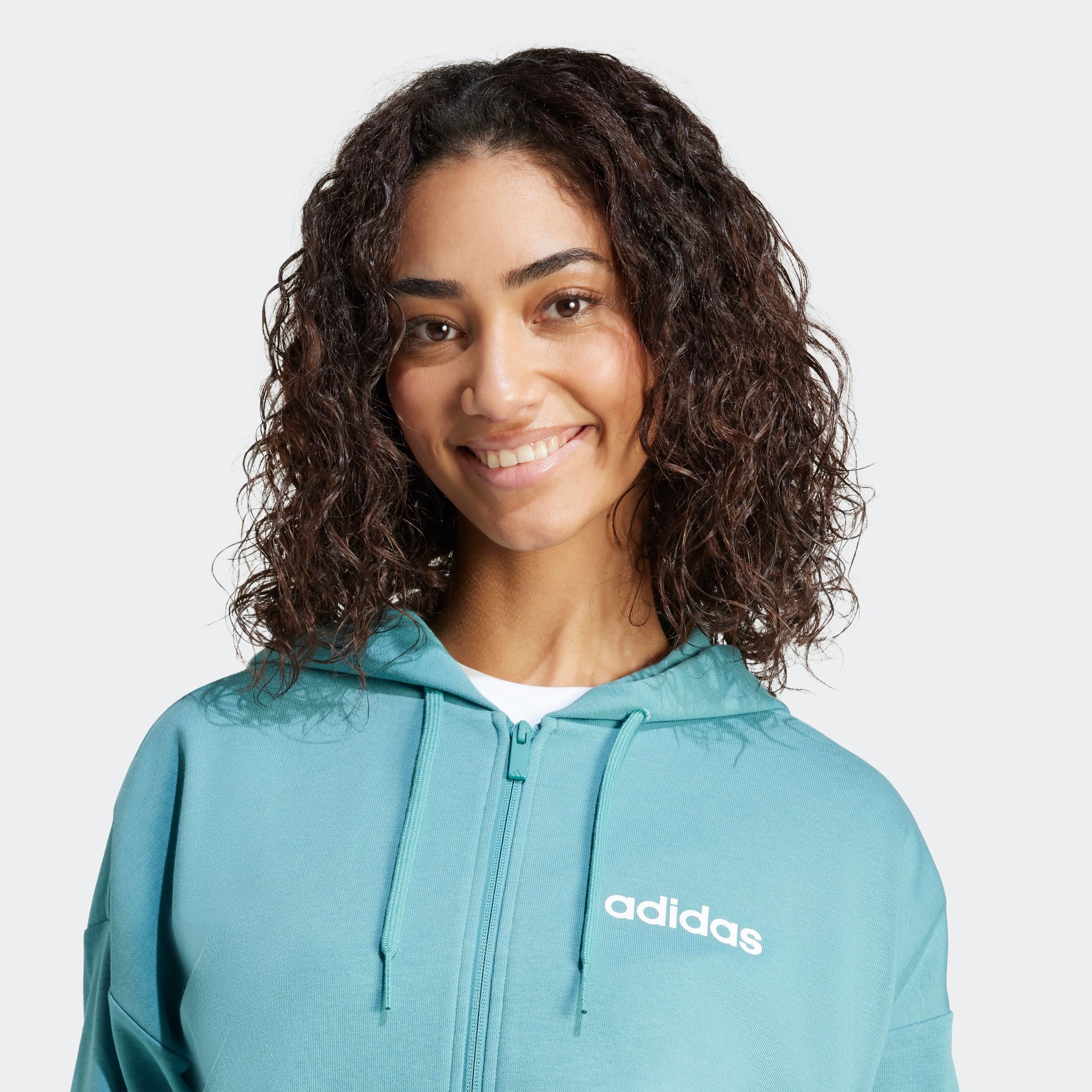 adidas Sportswear Kapuzensweatshirt »W LIN FT FZ HD«