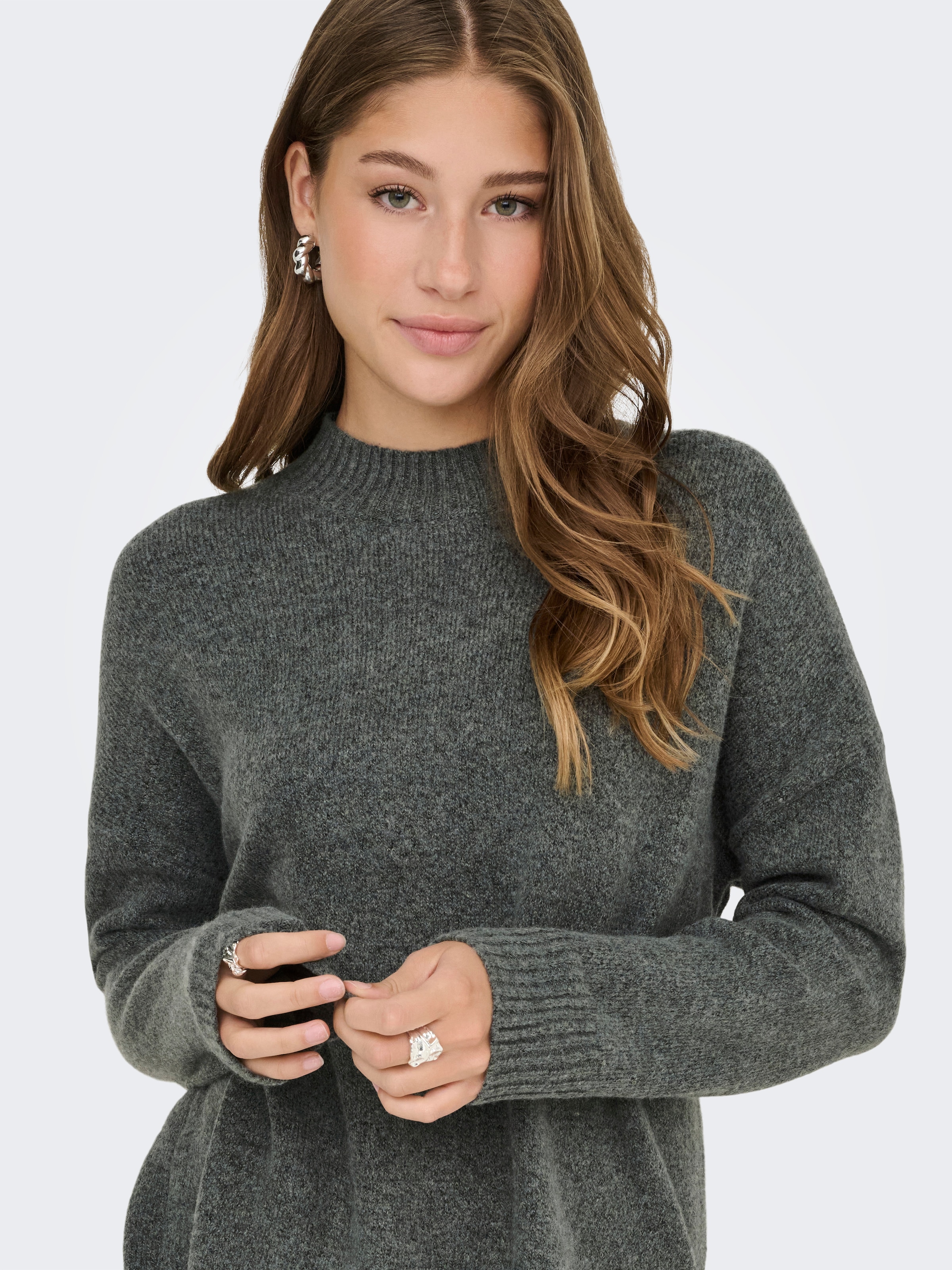 ONLY Strickpullover »ONLHAZEL LS HIGHNECK OVERS PULL KNT NOOS«