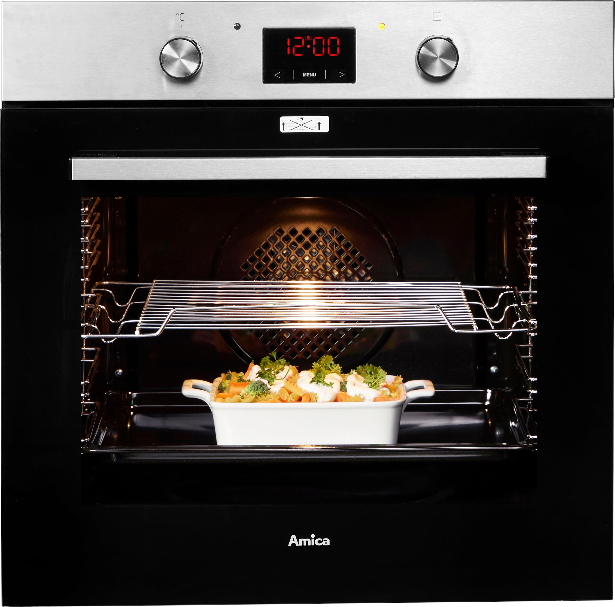 Amica Einbaubackofen  »EBX 943 630 E«, mit Teleskopauszug nachrüstbar, Simple Steam, Simple Steam