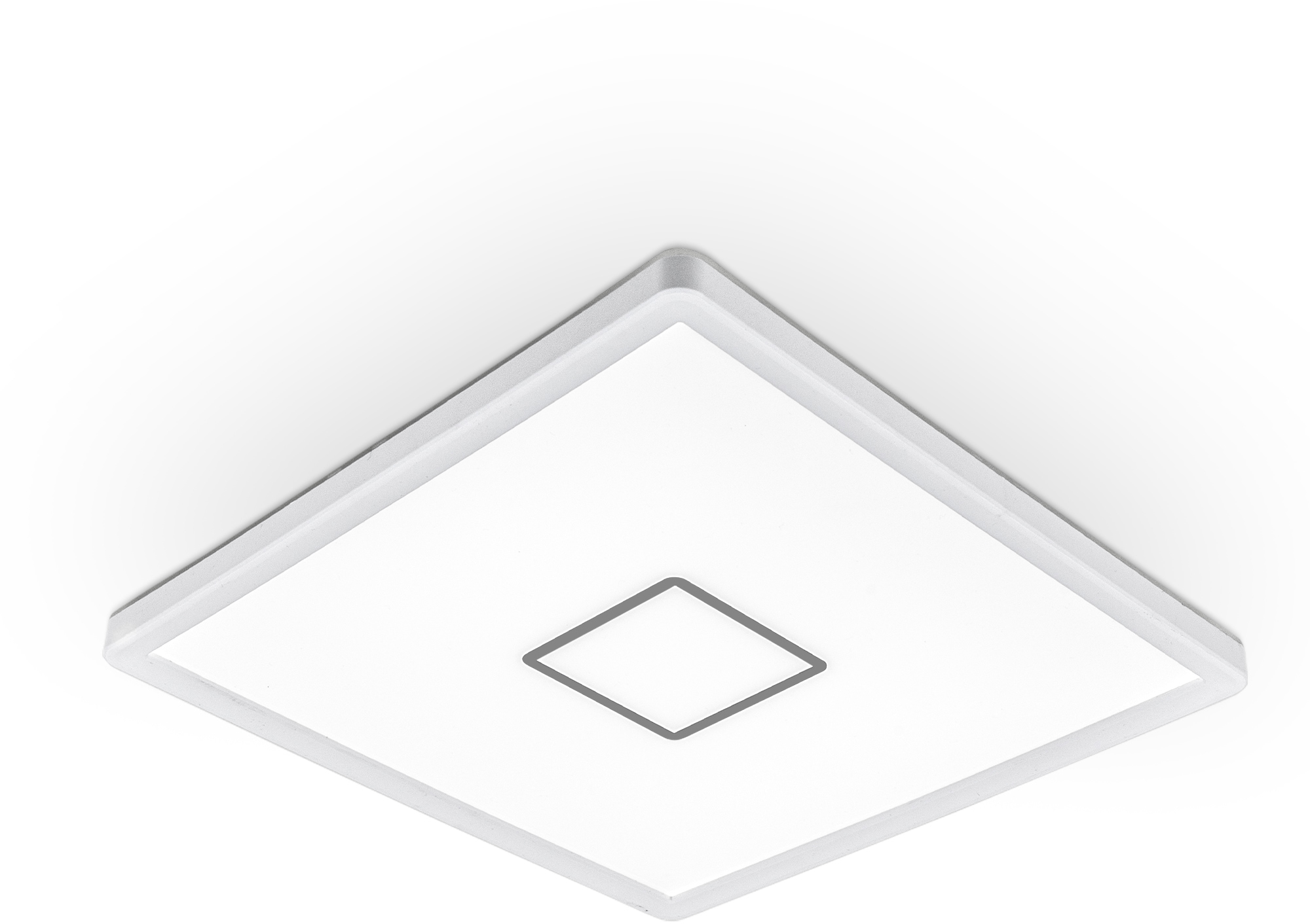 B.K.Licht LED Deckenleuchte, 1 flammig, Leuchtmittel LED-Board | LED fest integriert, LED Deckenlampe ultraflach Wohnzimmer Panel Flur Slim inkl. 18W 2400lm