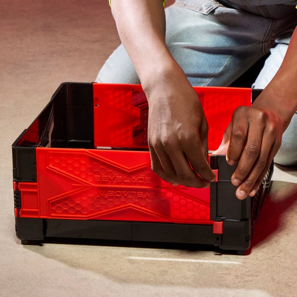 Hasbro Speed-Kreisel »Beyblade X Clash and Carry Beystadium-Arena«, (1 tlg.), mit Griff zum Mitnehmen
