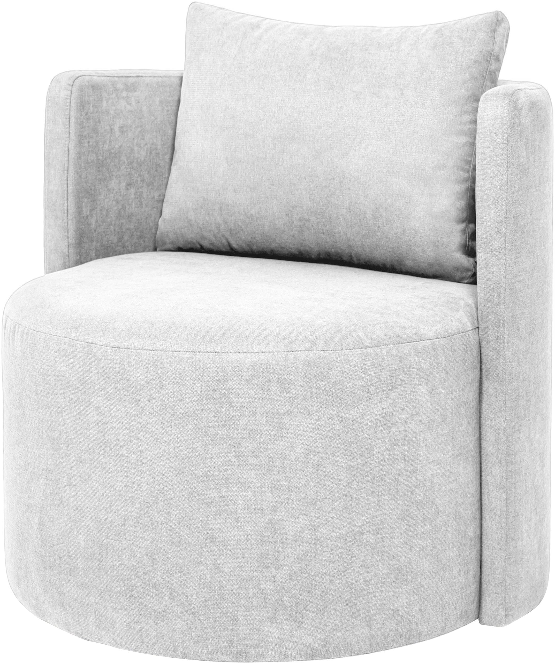 andas Sessel mit wendbarem Rückenkissen, auch in recyceltem Stoff erhältlich