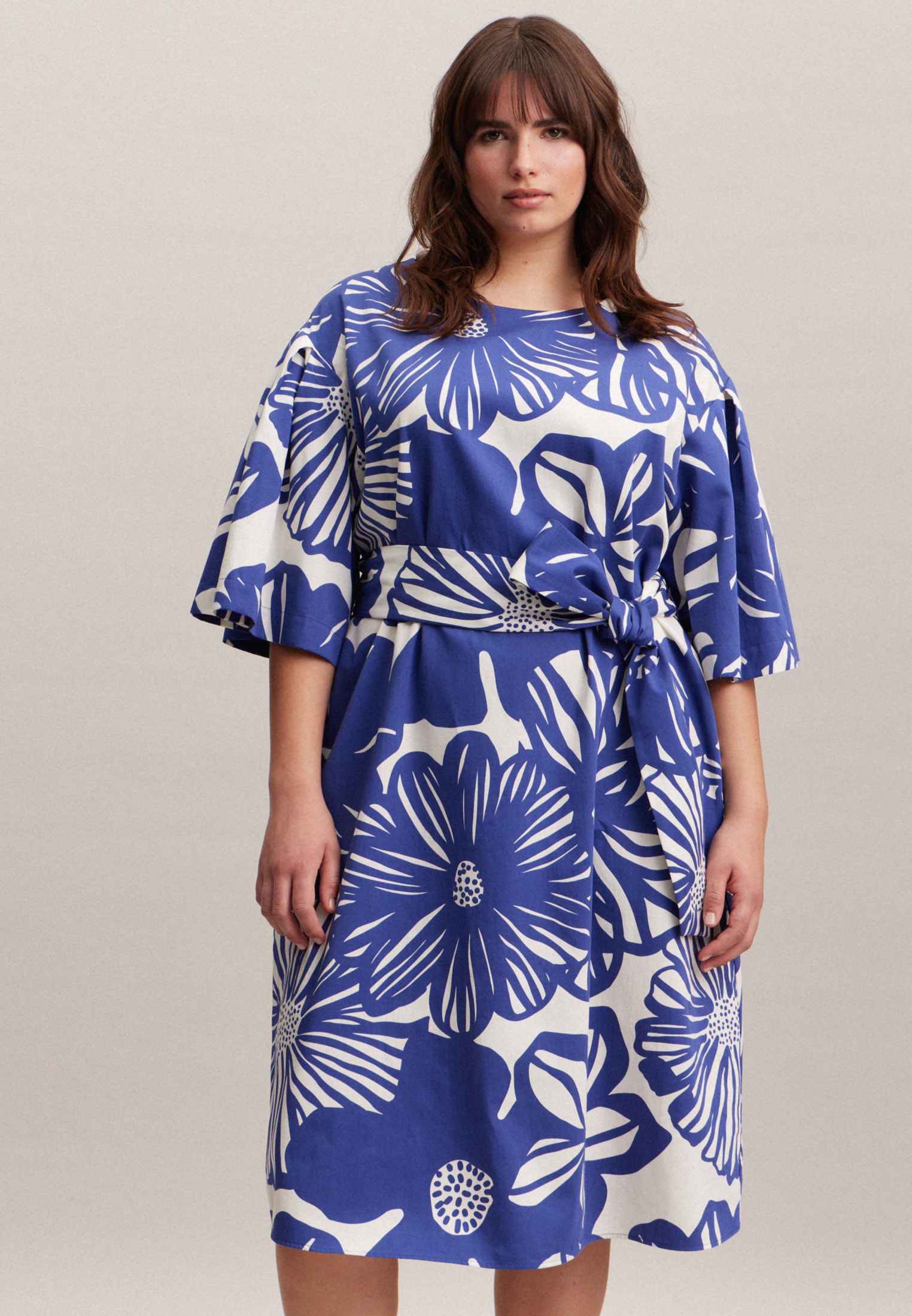 seidensticker Sommerkleid, Kurzarm Rundhals Druck