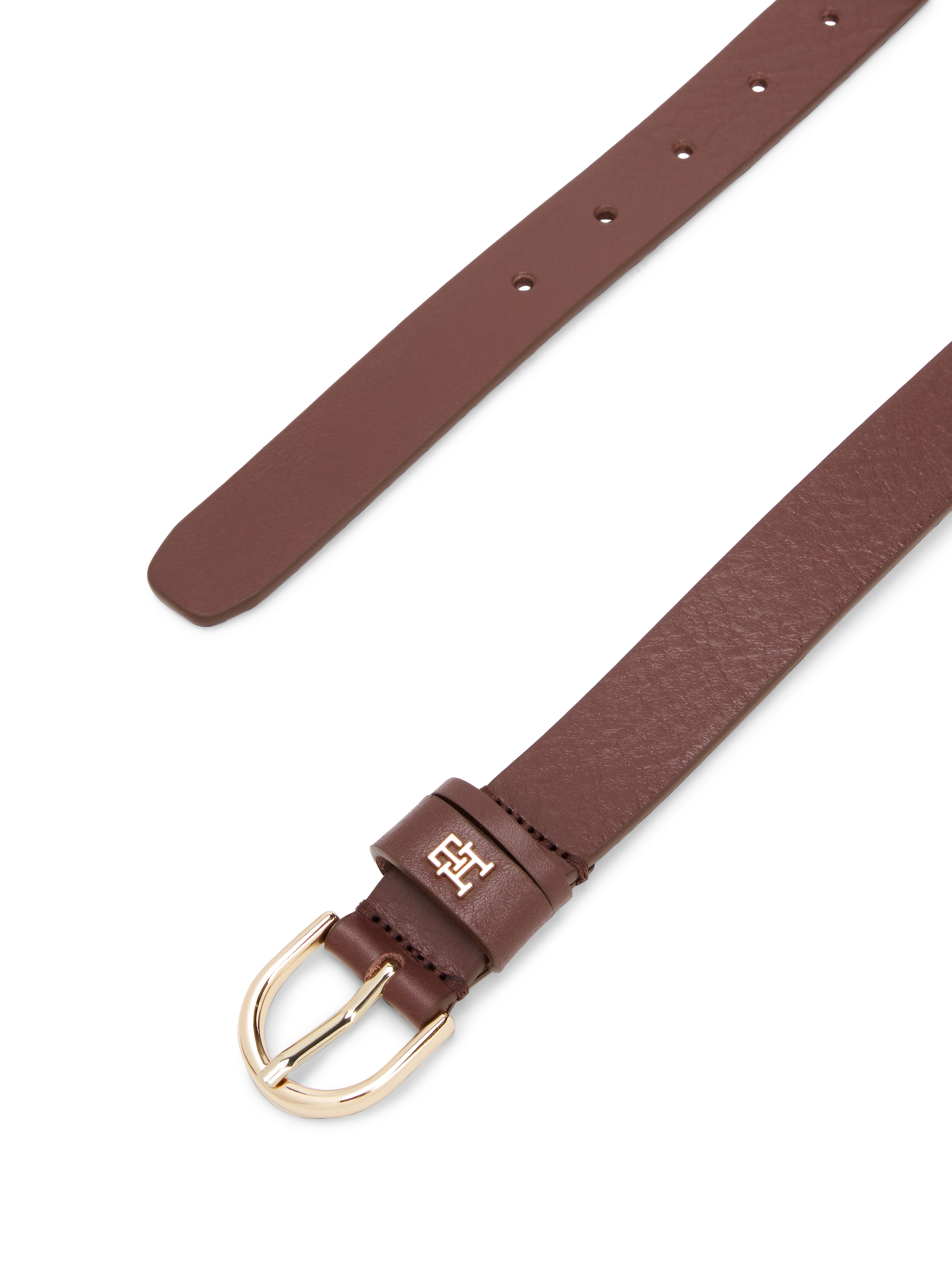 Tommy Hilfiger Ledergürtel »ESSENTIAL EFFORTLESS 2.5«, Logoemblem, weiche Haptik, ovale Einfachdornschließe