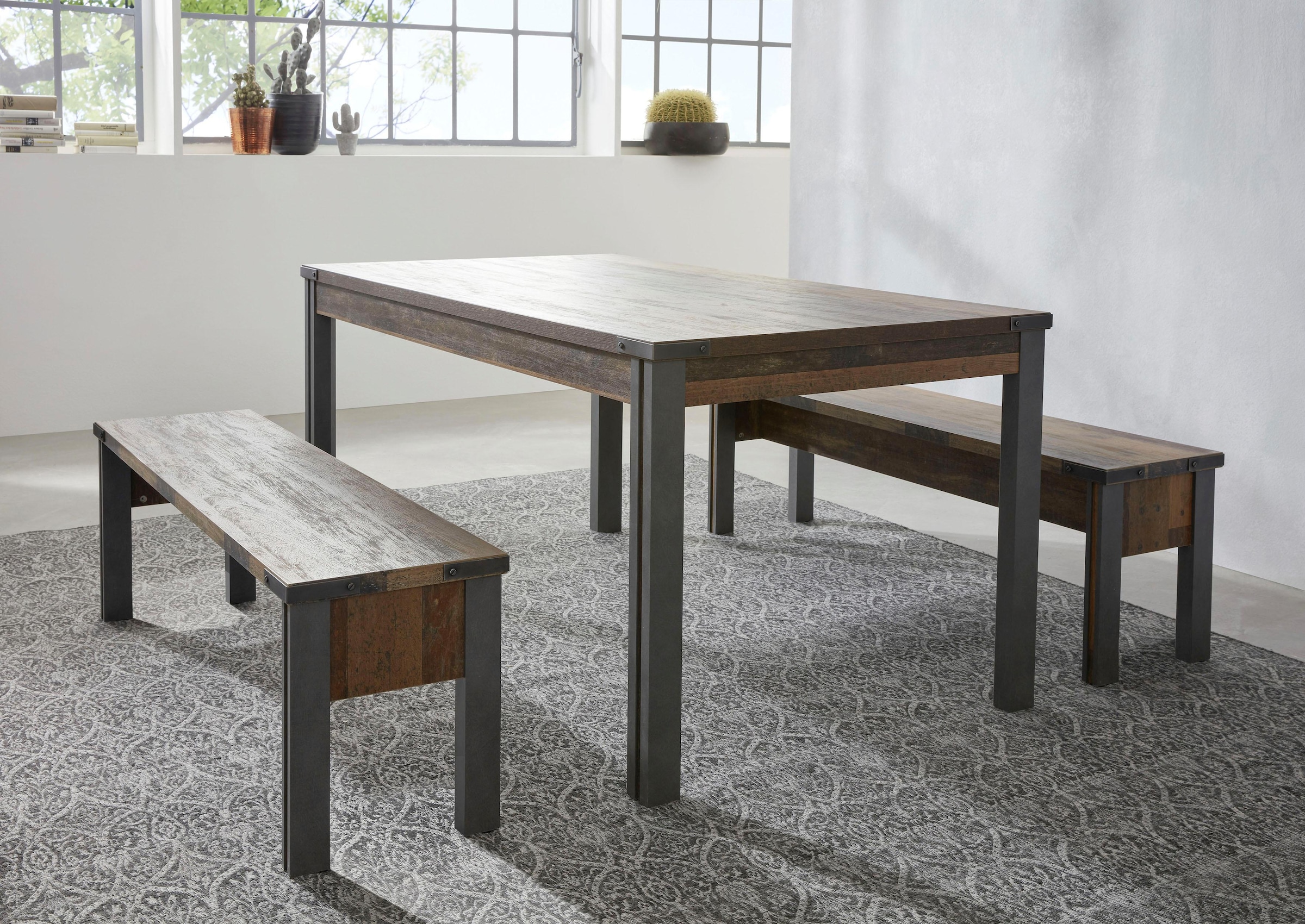 Home affaire Esstisch »Bristol«, Esszimmertisch im Industrial Style - Maße (B/T/H) 160/90/77 cm