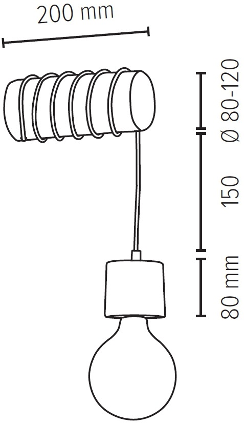 SPOT Light Wandleuchte »TRABO PINO«, 1 flammig-flammig, Holzbalken aus massivem  Kiefernholz Ø 8-12 cm, Nachhaltig online kaufen | mit 3 Jahren XXL Garantie