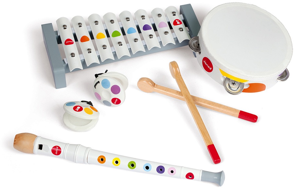 Janod Spielzeug-Musikinstrument »Konfetti«, (Set, 4 tlg.)