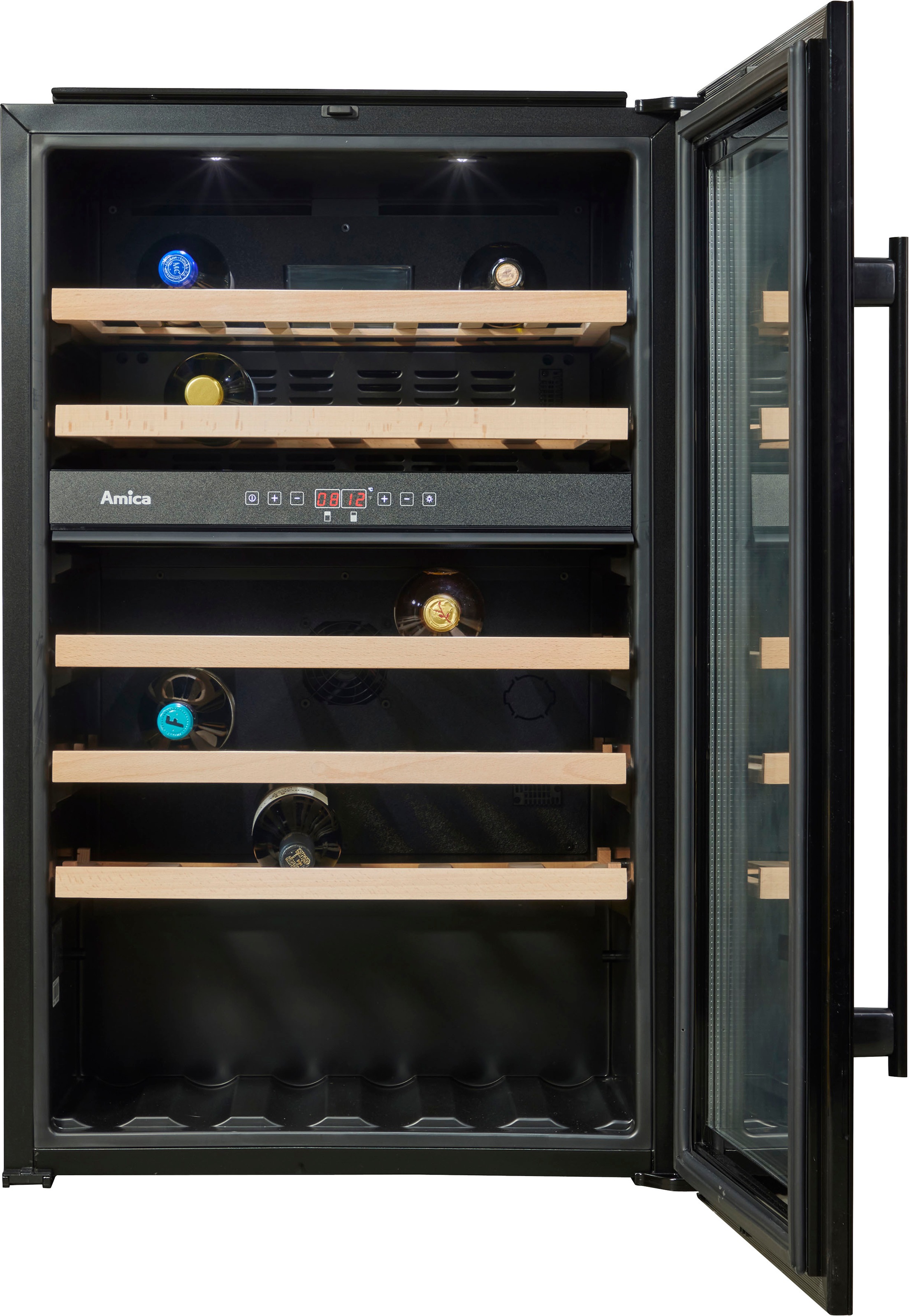 Amica Einbauweinkühlschrank »WK 341 220 S«, für 58 Standardflaschen á 0,75l, Einbaukühlschrank