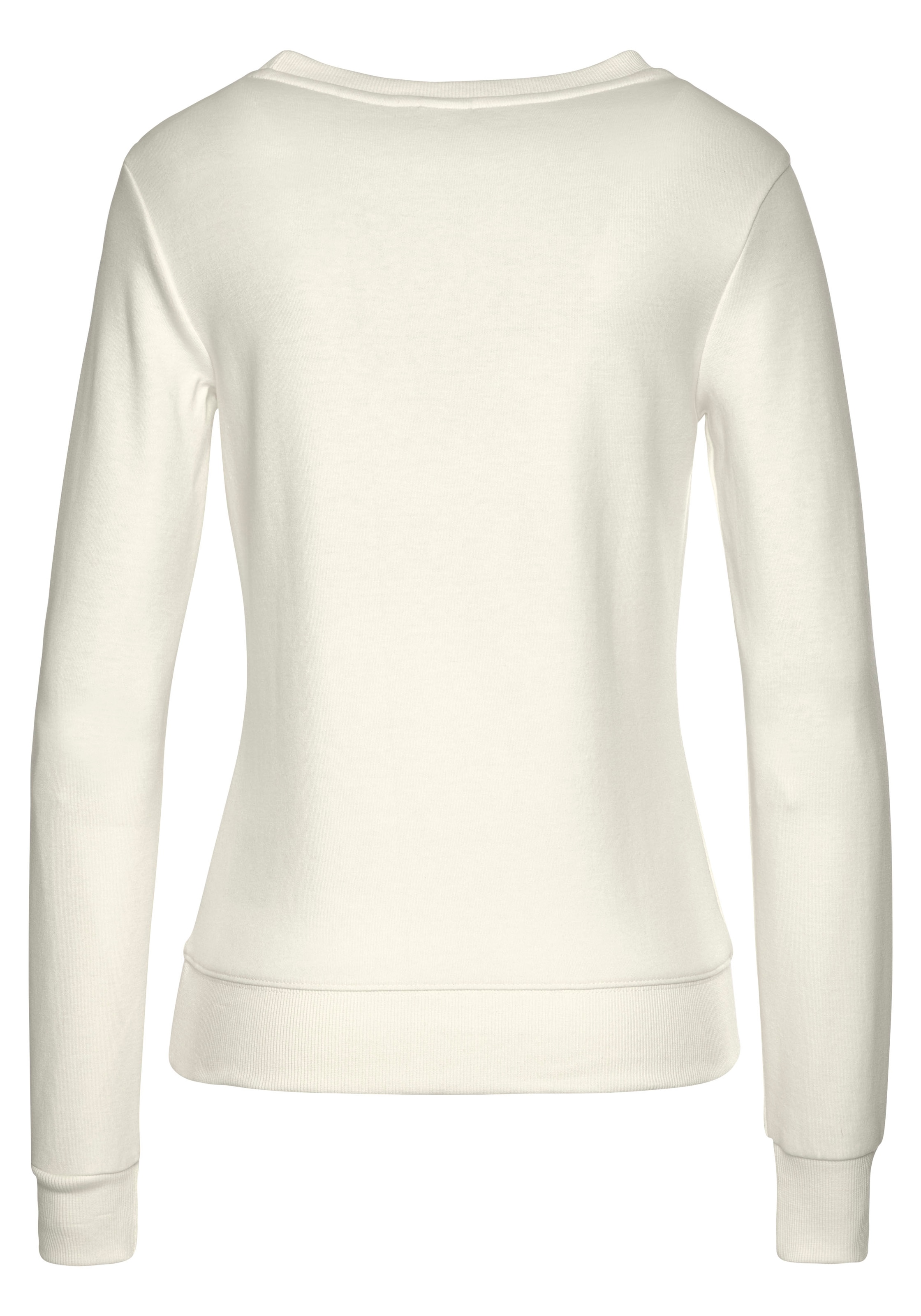 KangaROOS Sweatshirt, mit Kontrastfarbenem Logodruck, Loungeanzug